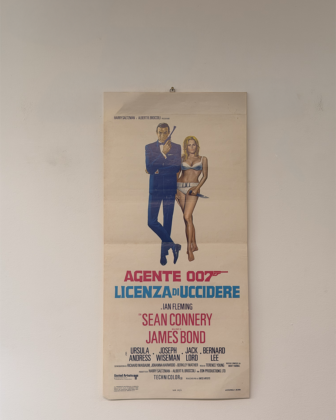 Locandina di cinema - 007 Licenza per uccidere - Sean Connery