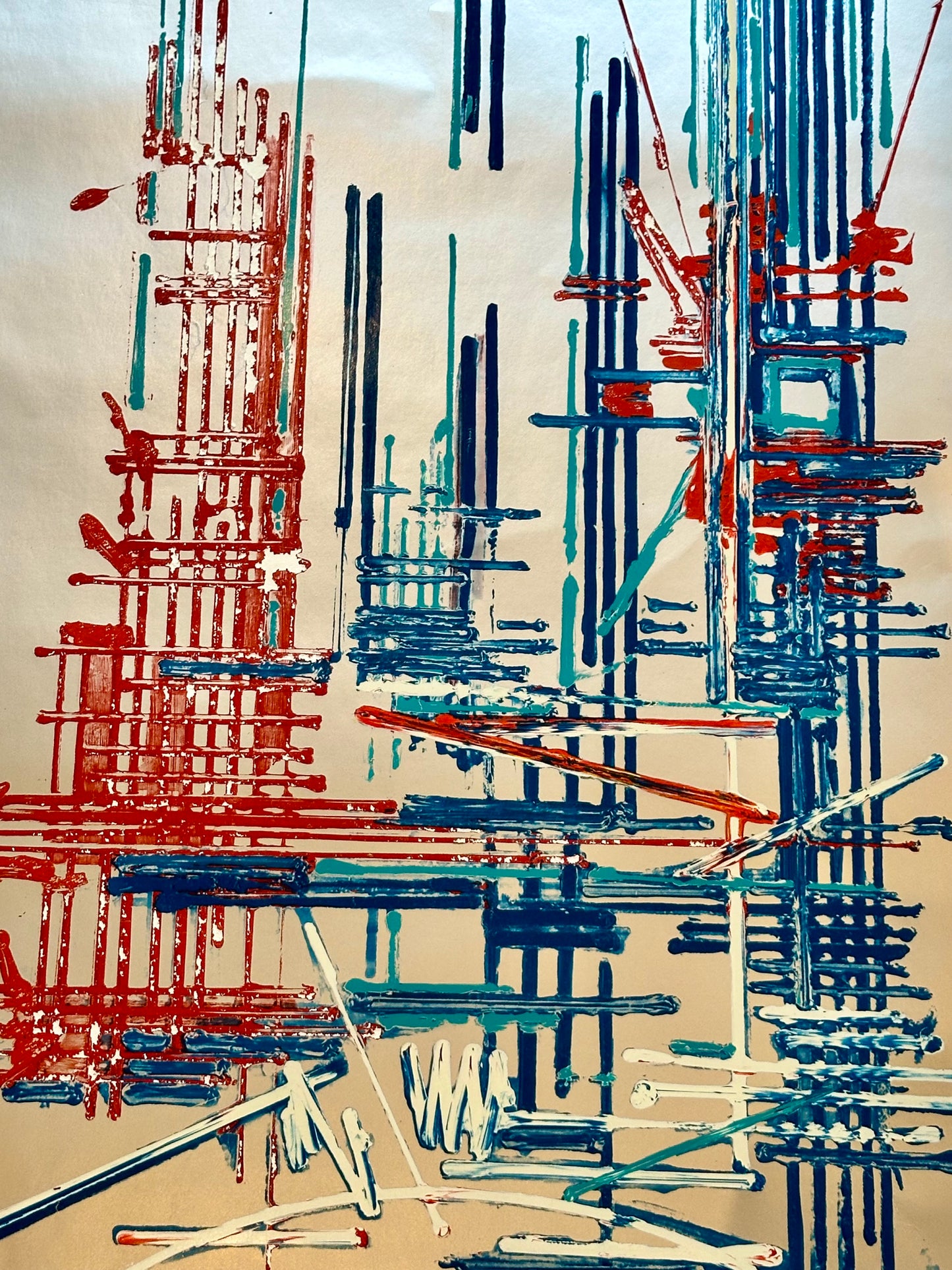 Manifesto pubblicitario originale - Airfrance USA