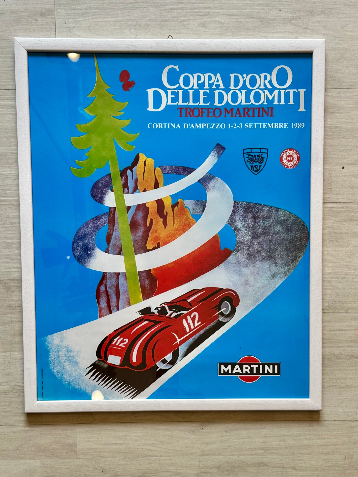 Manifesto pubblicitario originale - Trofeo Martini Dolomiti