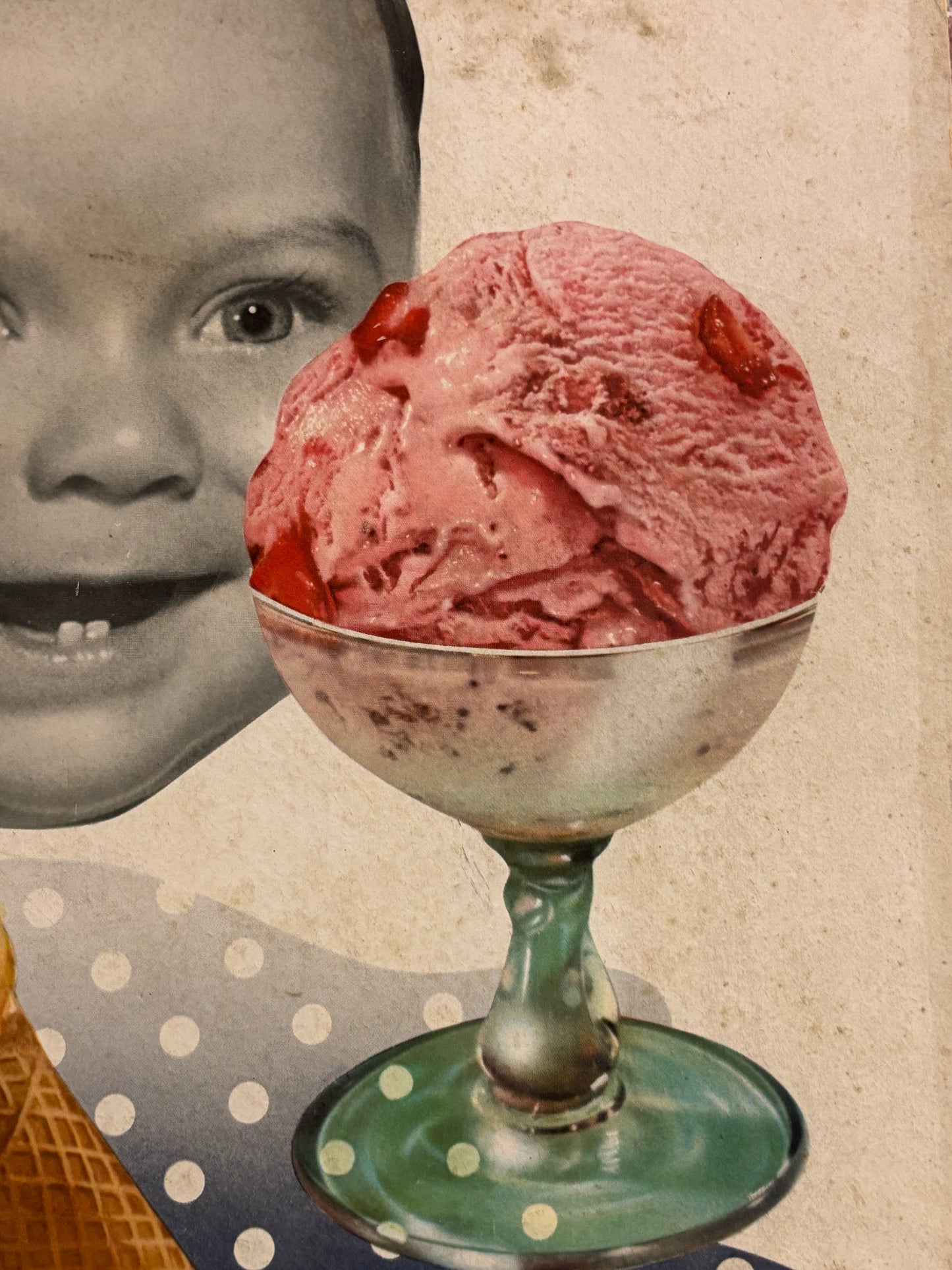 Cartonato pubblicitario originale - Gelati di frutta