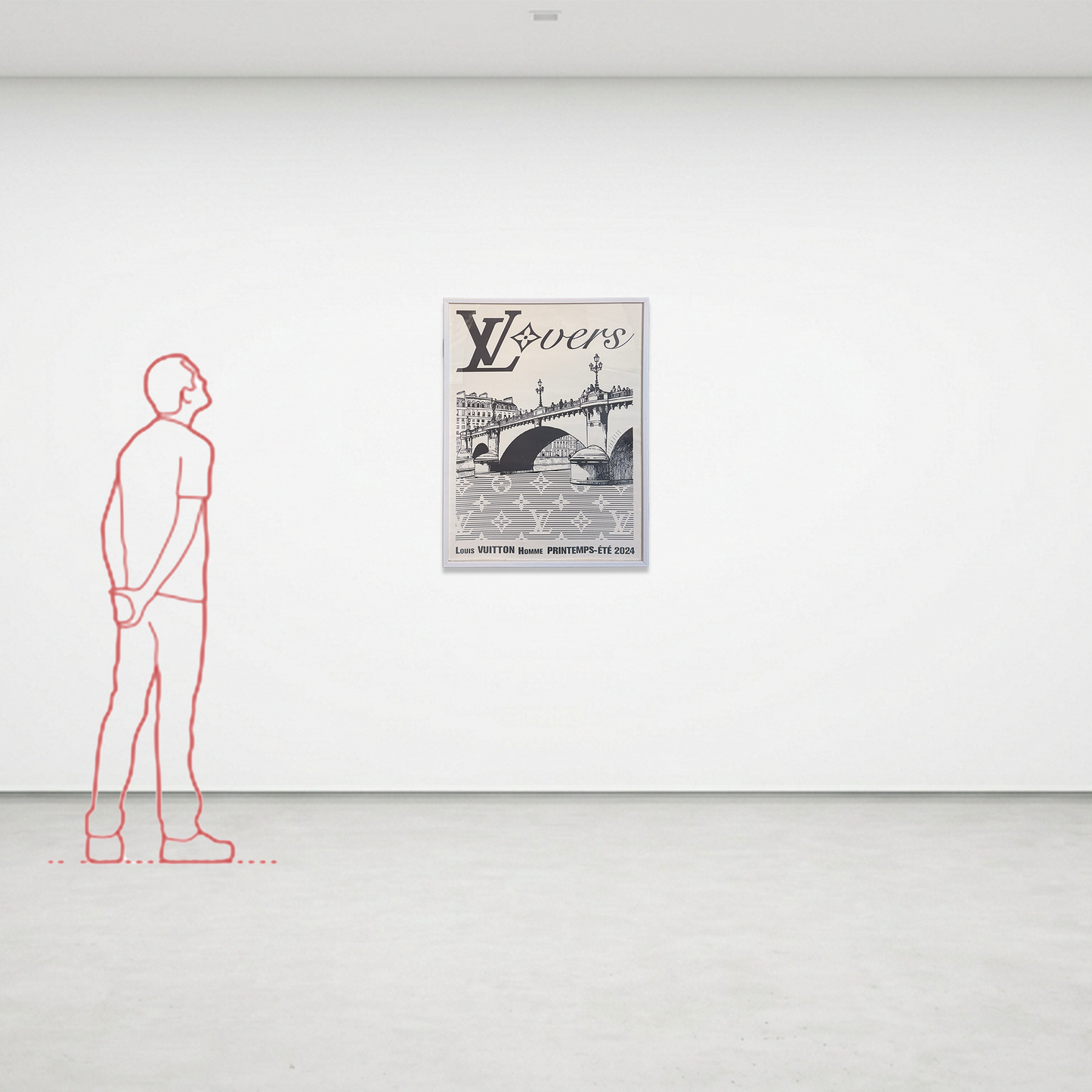 Manifesto pubblicitario originale - Louis Vuitton Lovers