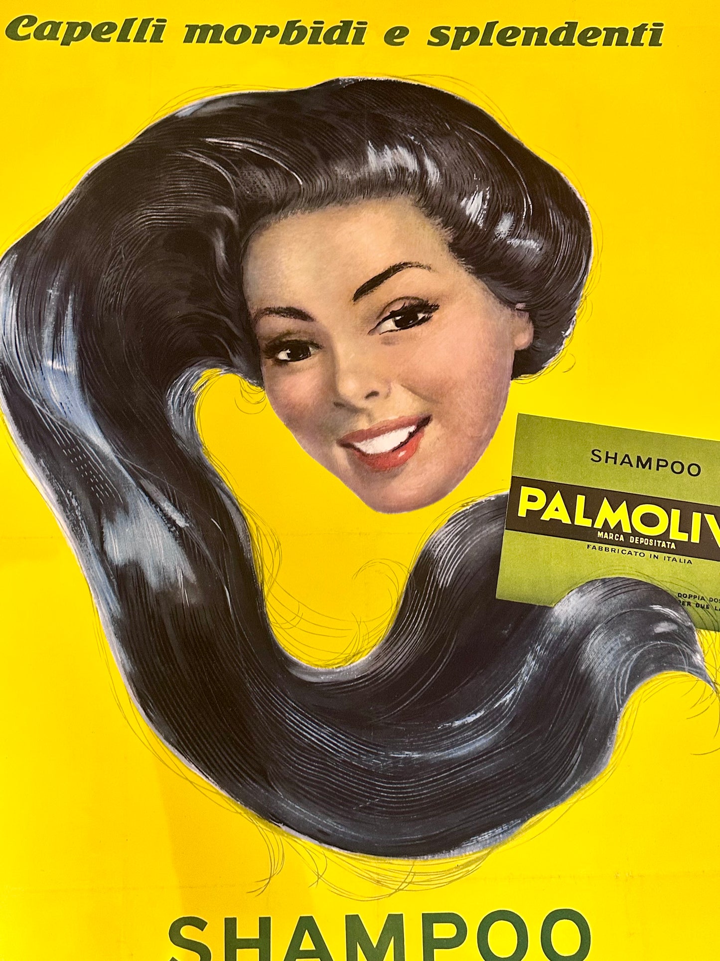 Manifesto pubblicitario originale - Shampoo Palmolive