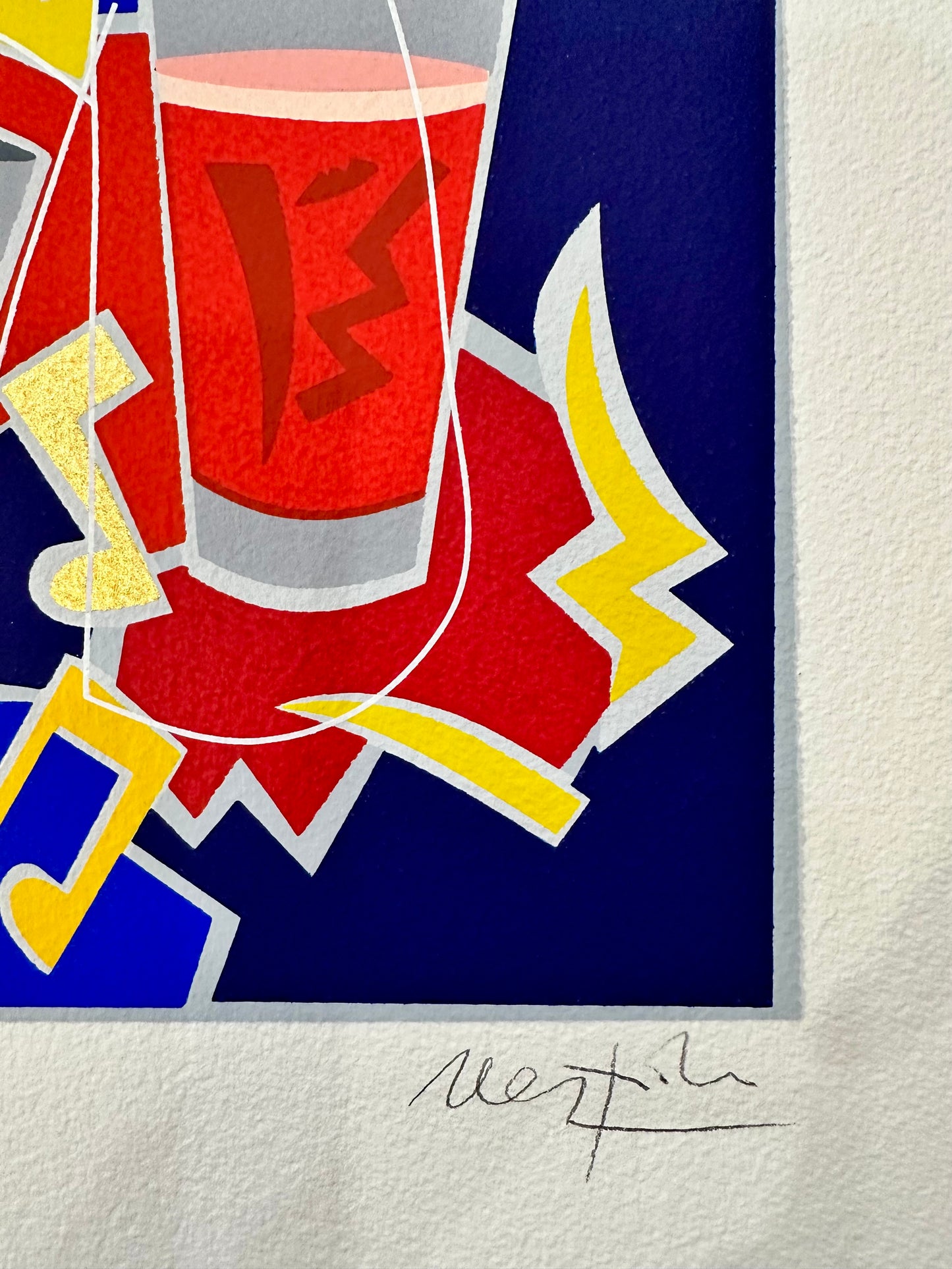 Litografia originale - Campari Ugo Nespolo
