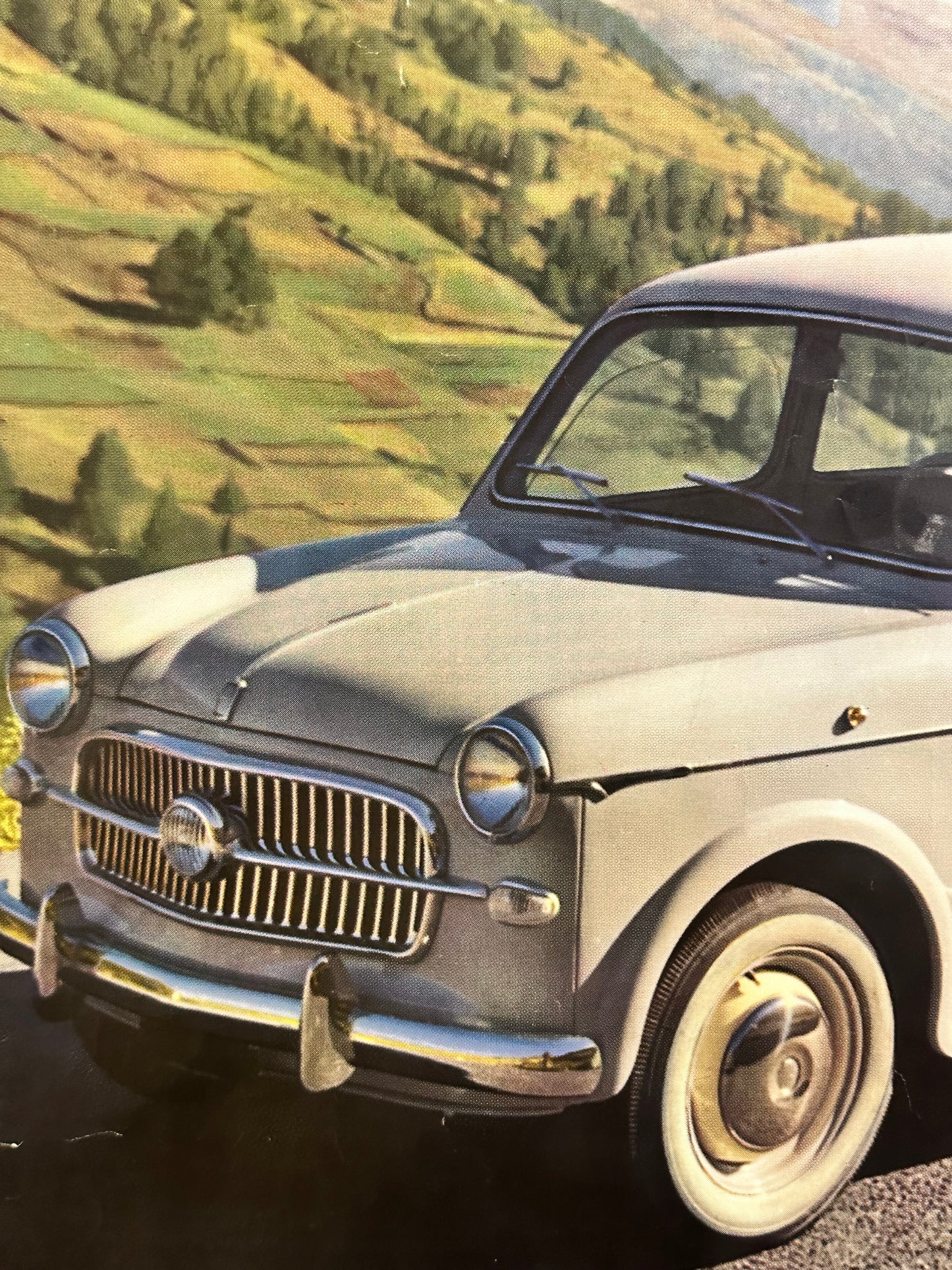 Manifesto pubblicitario originale - Fiat 1100