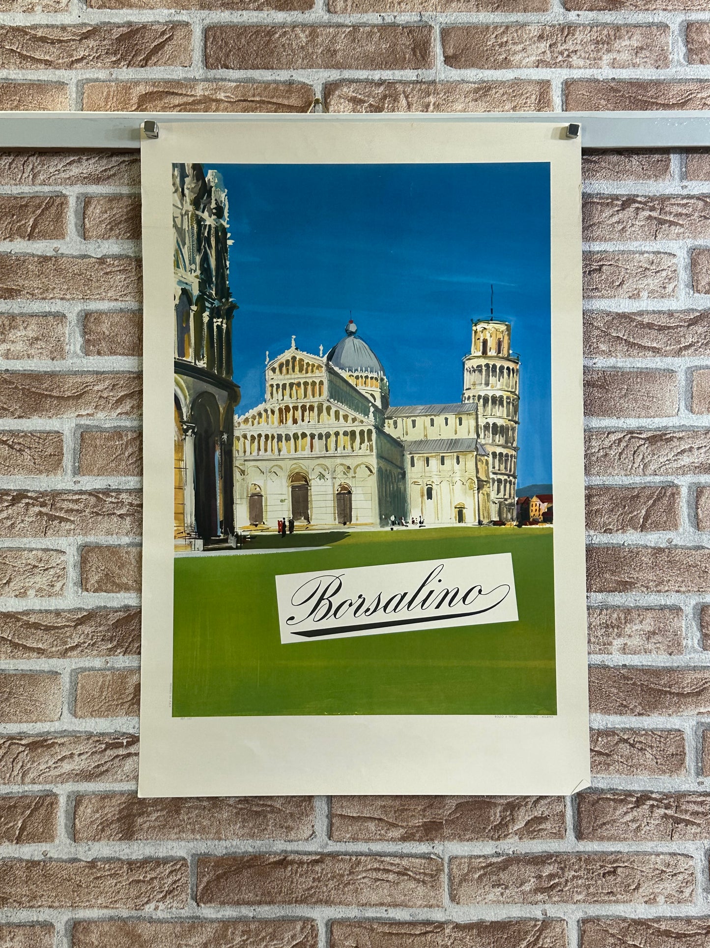 Manifesto pubblicitario originale - Borsalino Pisa