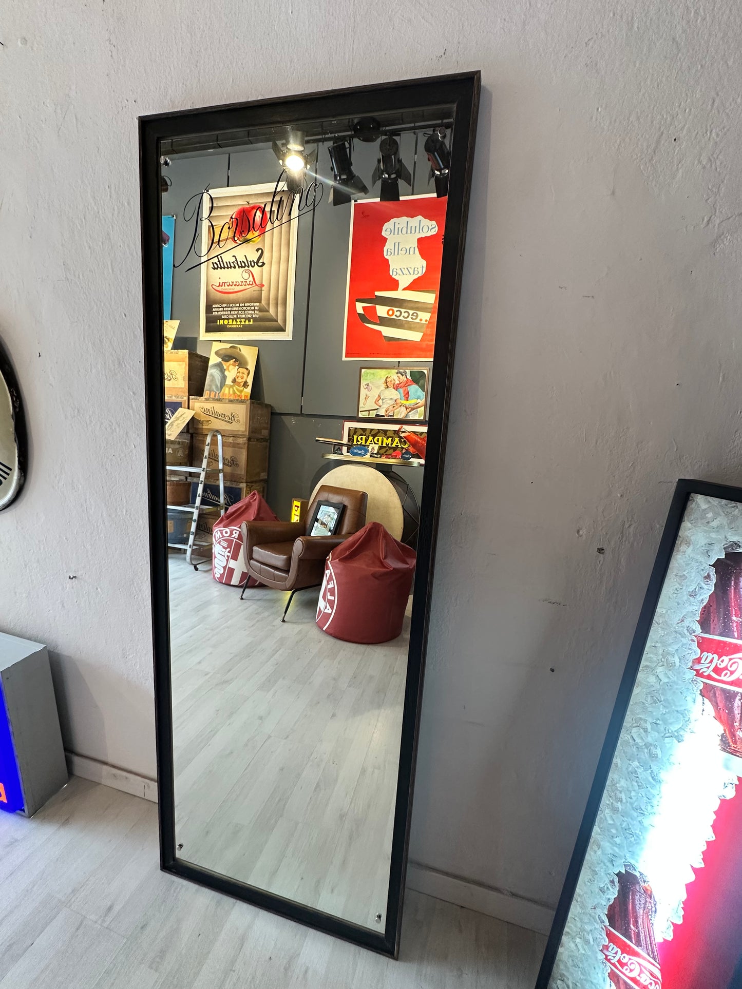 Specchio pubblicitario originale - Borsalino Alessandria