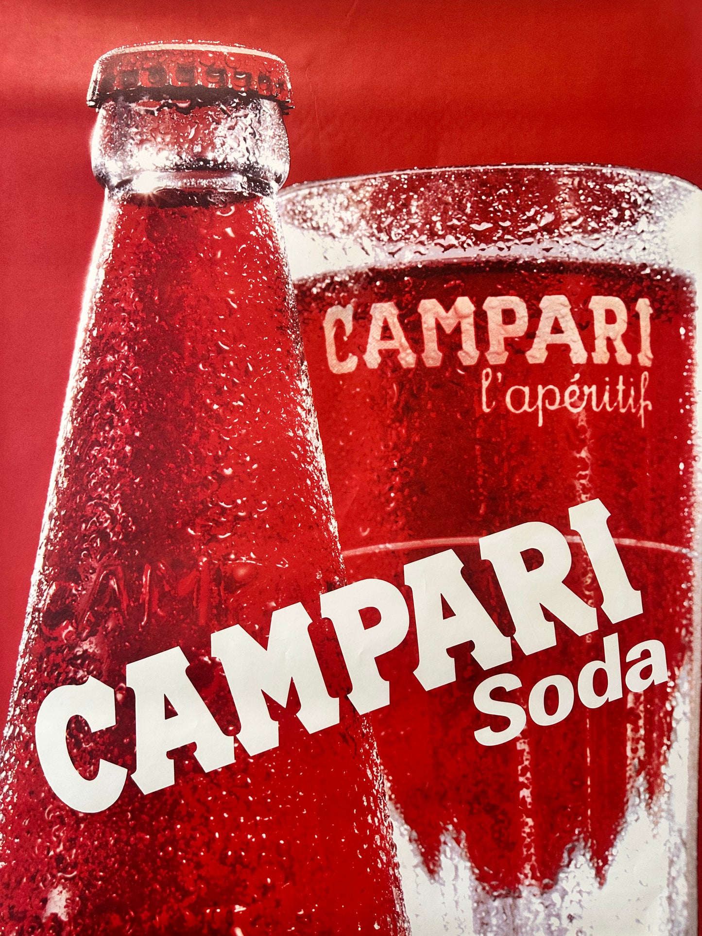 Manifesto pubblicitario originale- Campari Soda