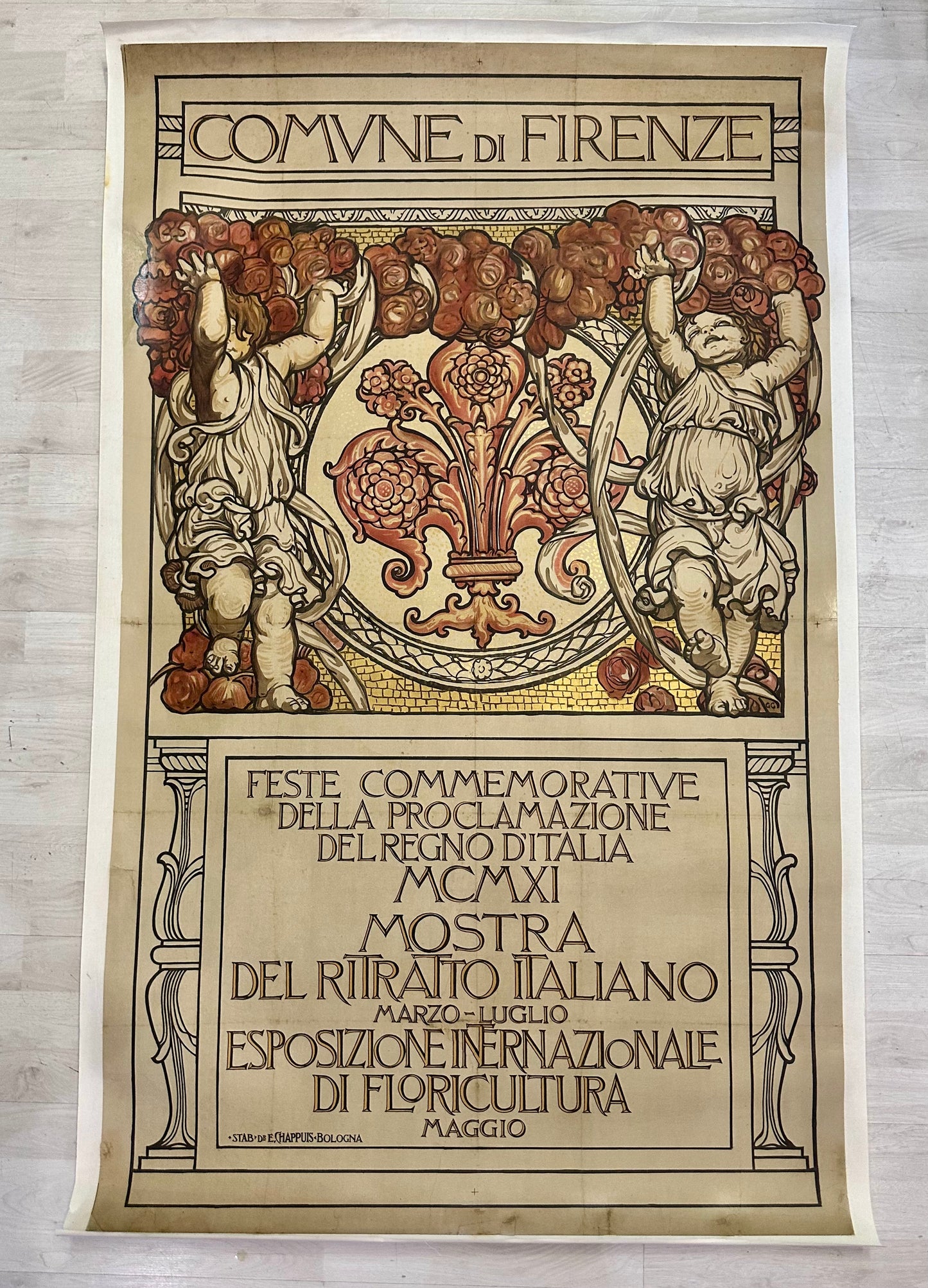 Manifesto pubblicitario originale - Firenze
