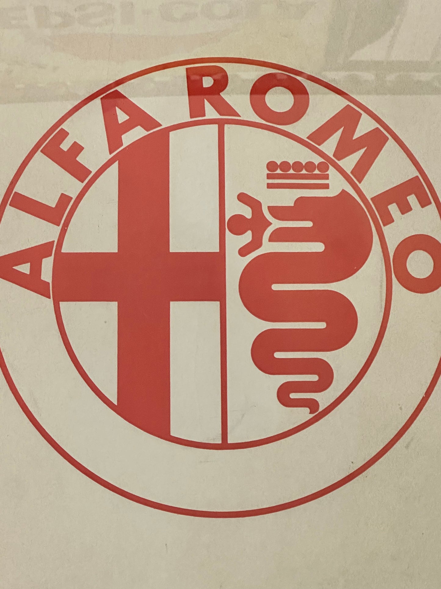 Manifesto pubblicitario originale - Alfa Romeo