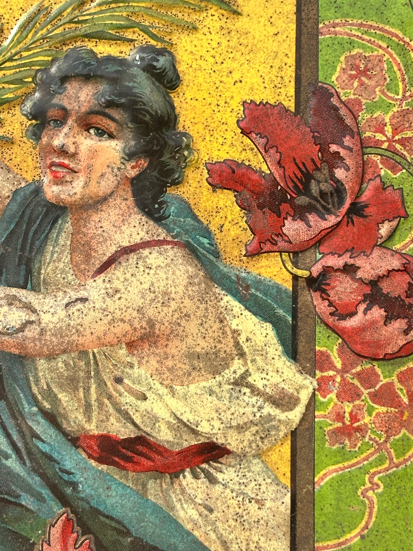 Insegna litografata originale Brodo Liebig