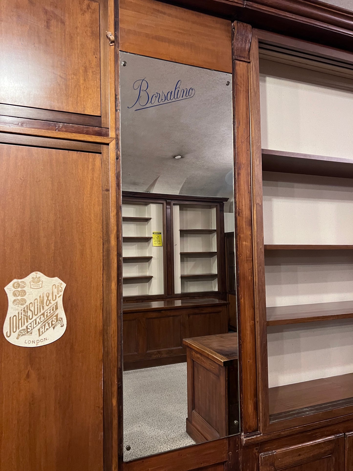 Specchio pubblicitario originale - Borsalino Alessandria