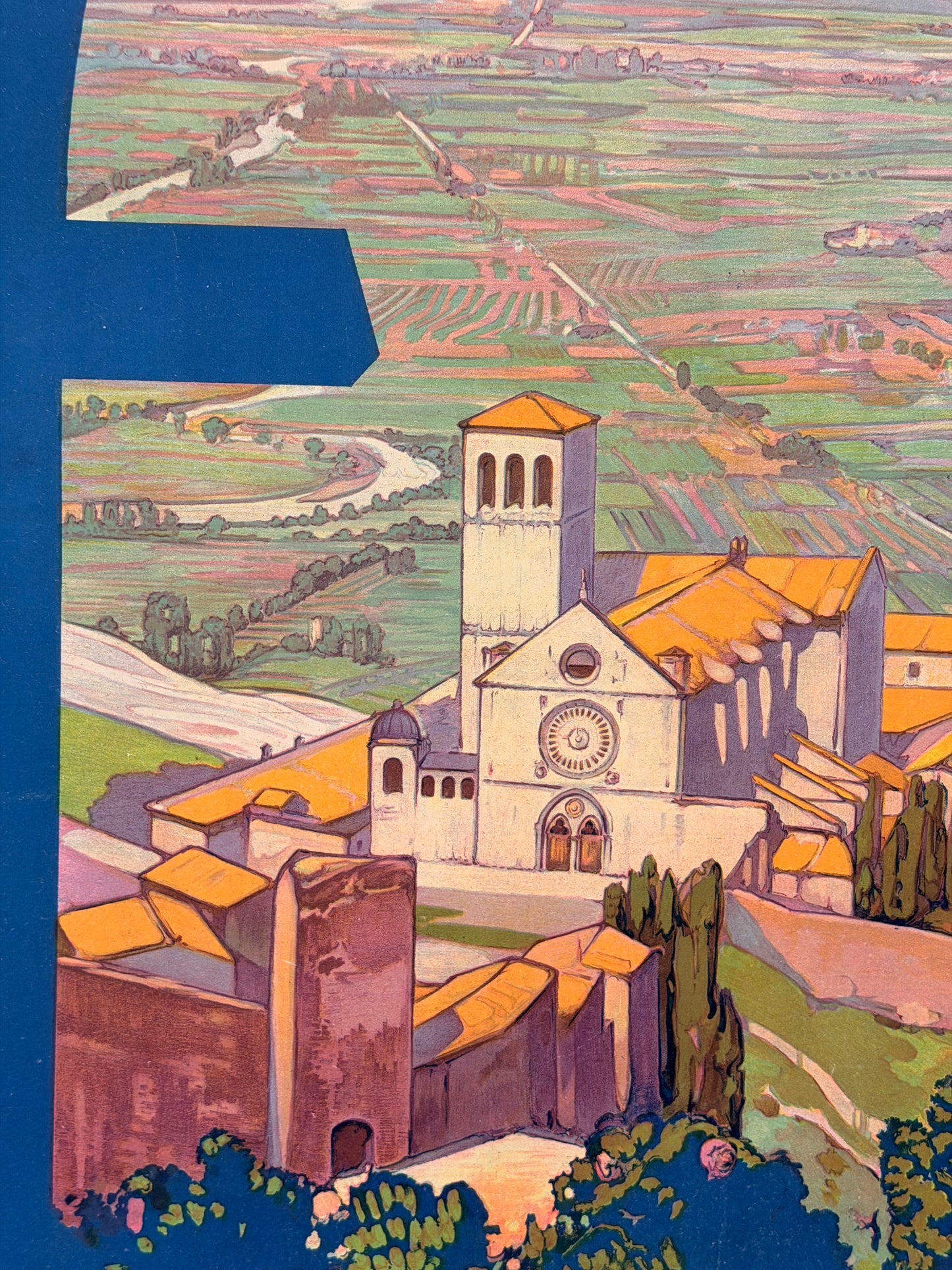 Manifesto pubblicitario originale - Assisi ENIT
