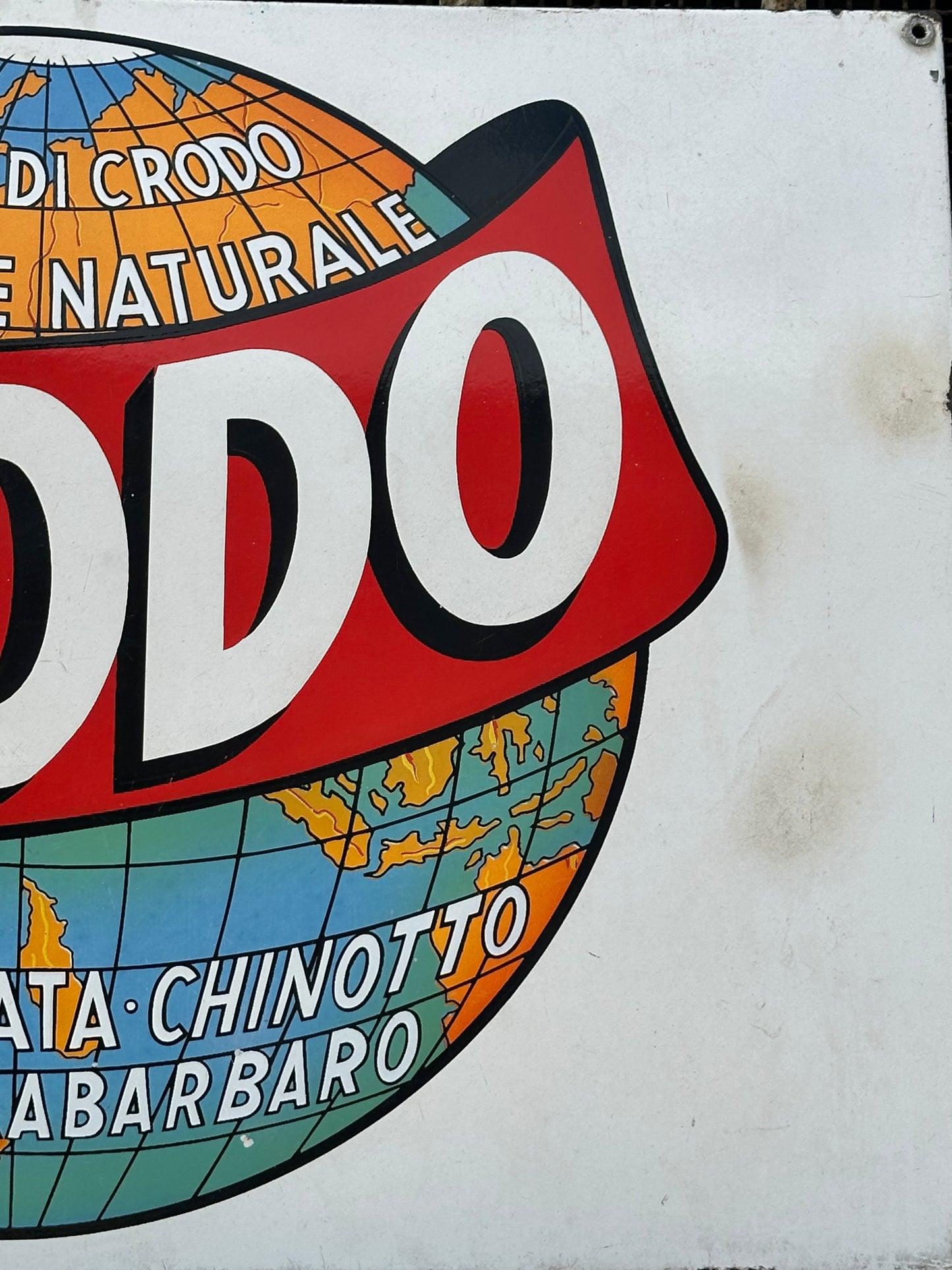 Insegna smaltata CRODO