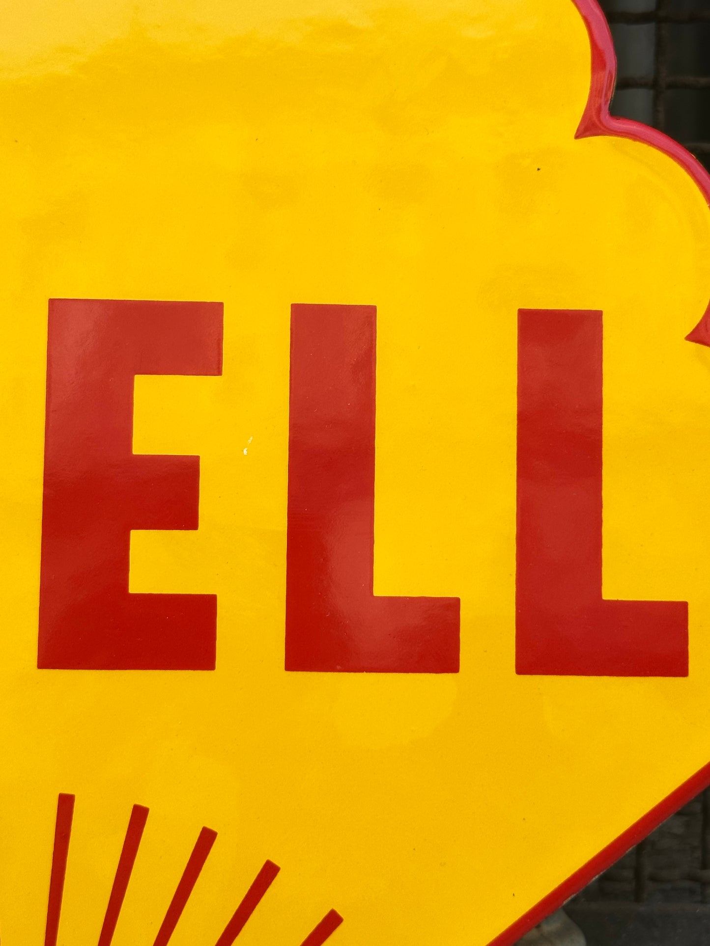 Insegna smaltata - Shell