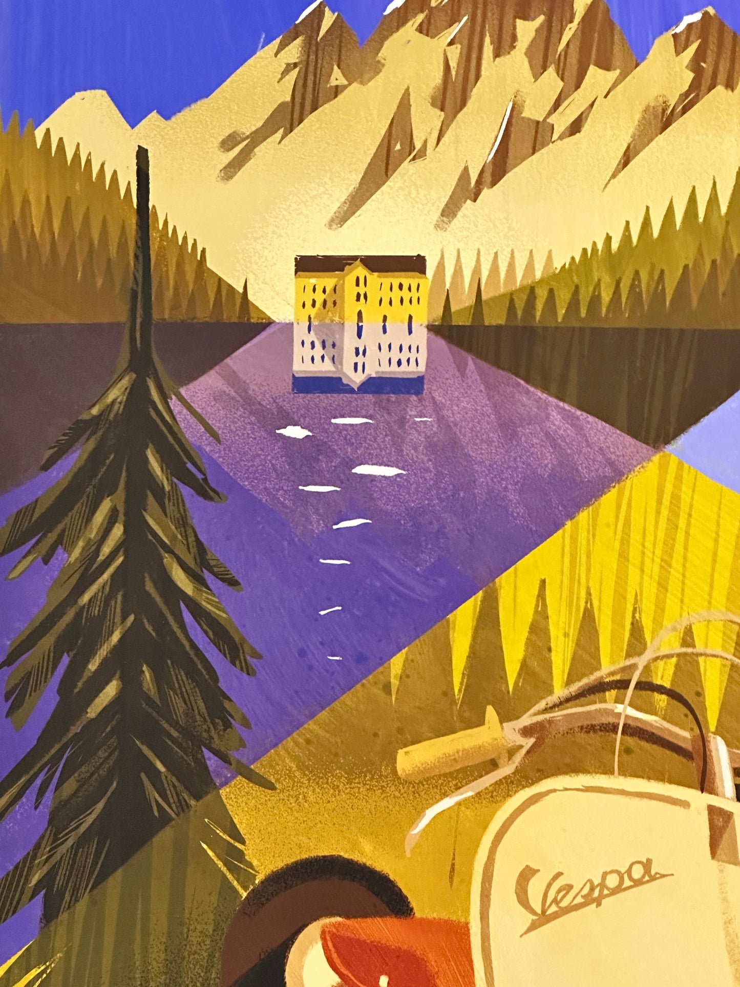 Manifesto pubblicitario - Vespistico delle Dolomiti