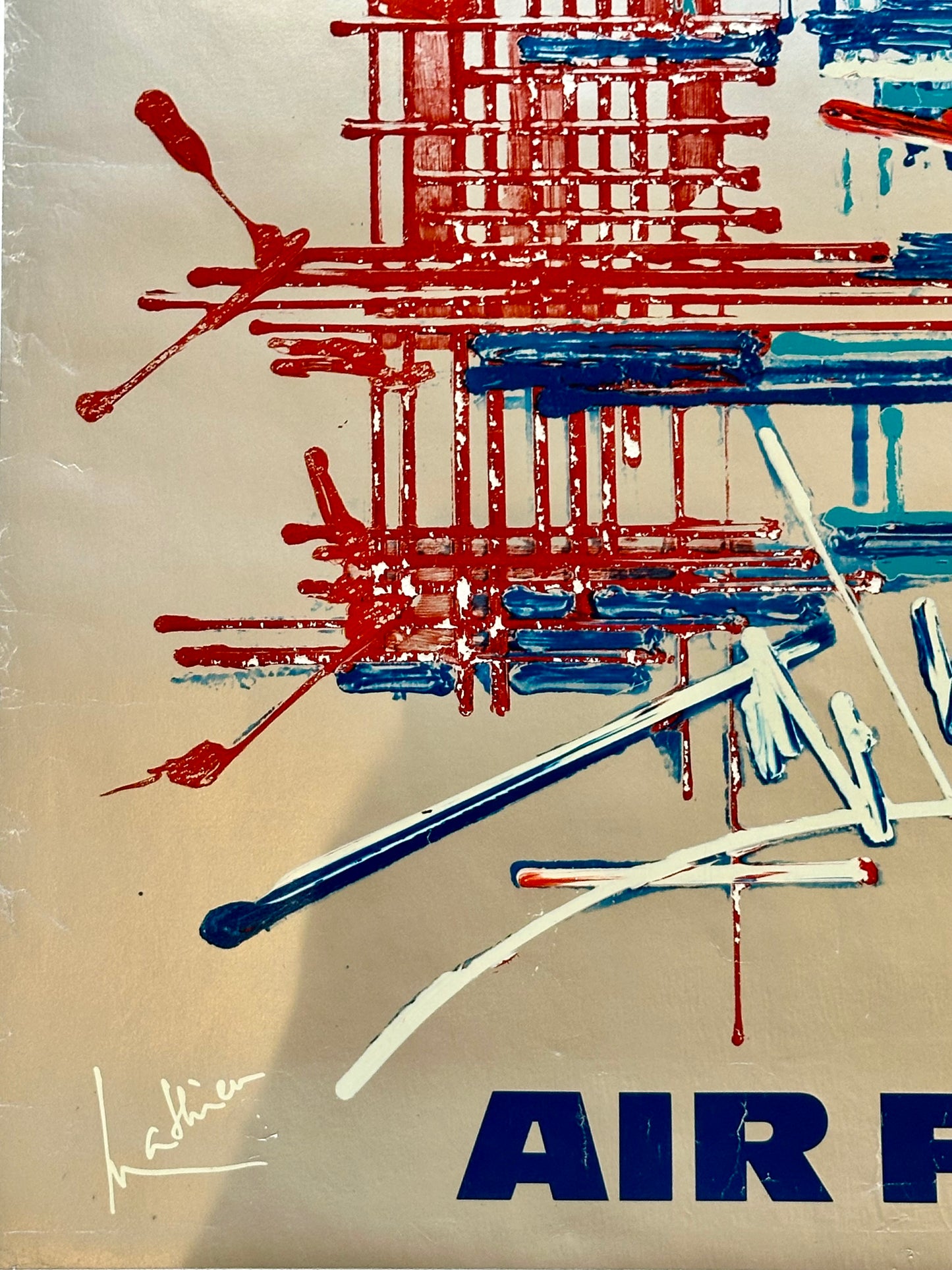 Manifesto pubblicitario originale - Airfrance USA