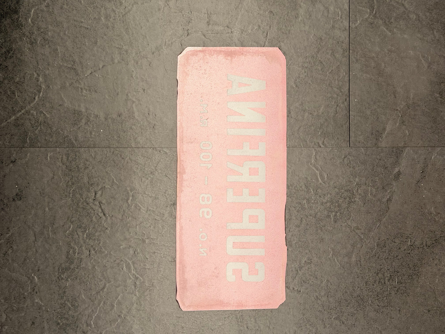 Vetrofania originale Benzina Superfina