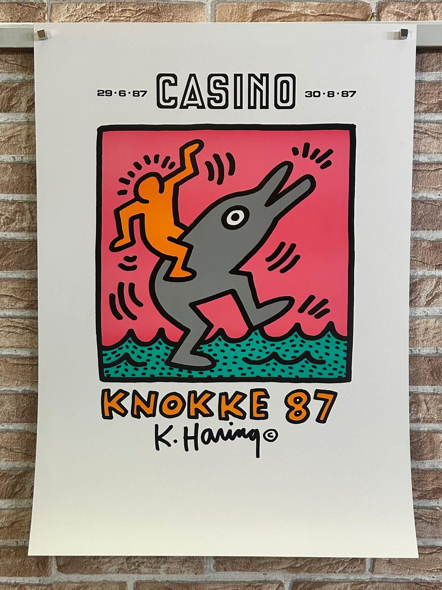 Manifesto pubblicitario decorativo - Keith Haring (after)