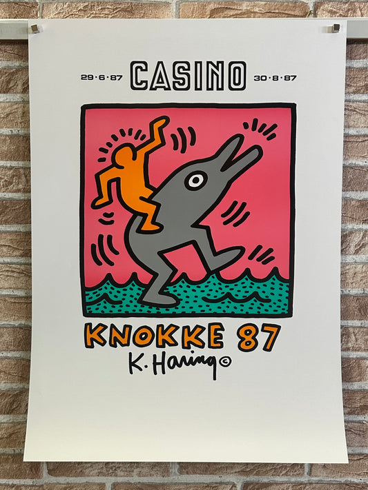 Manifesto pubblicitario decorativo - Keith Haring (after)