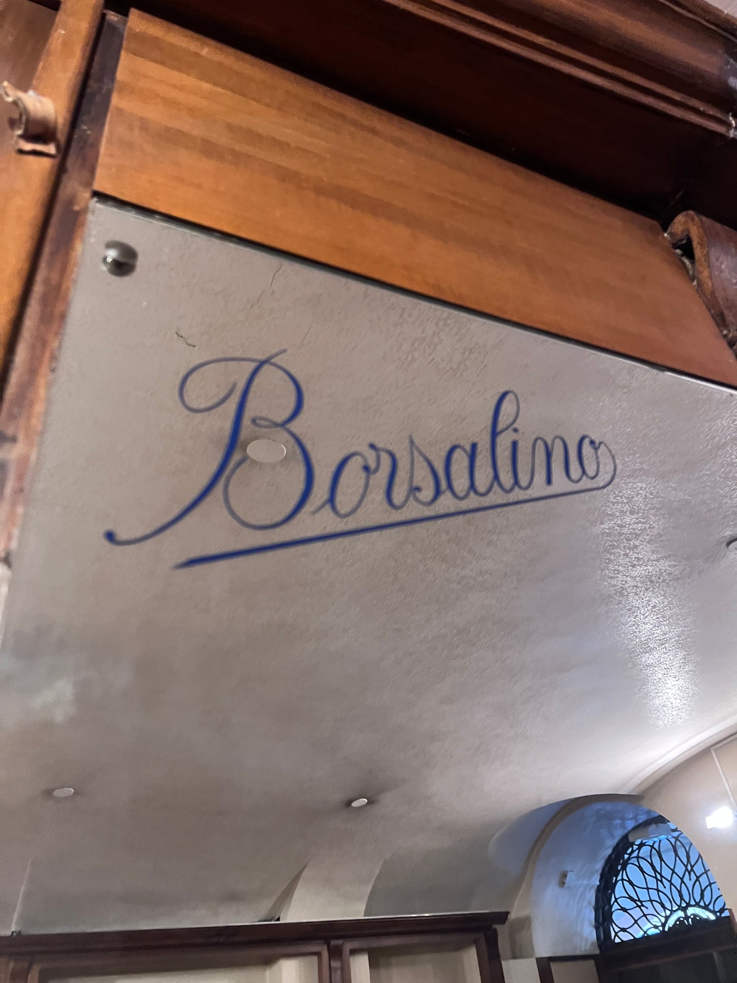 Specchio pubblicitario originale - Borsalino Alessandria