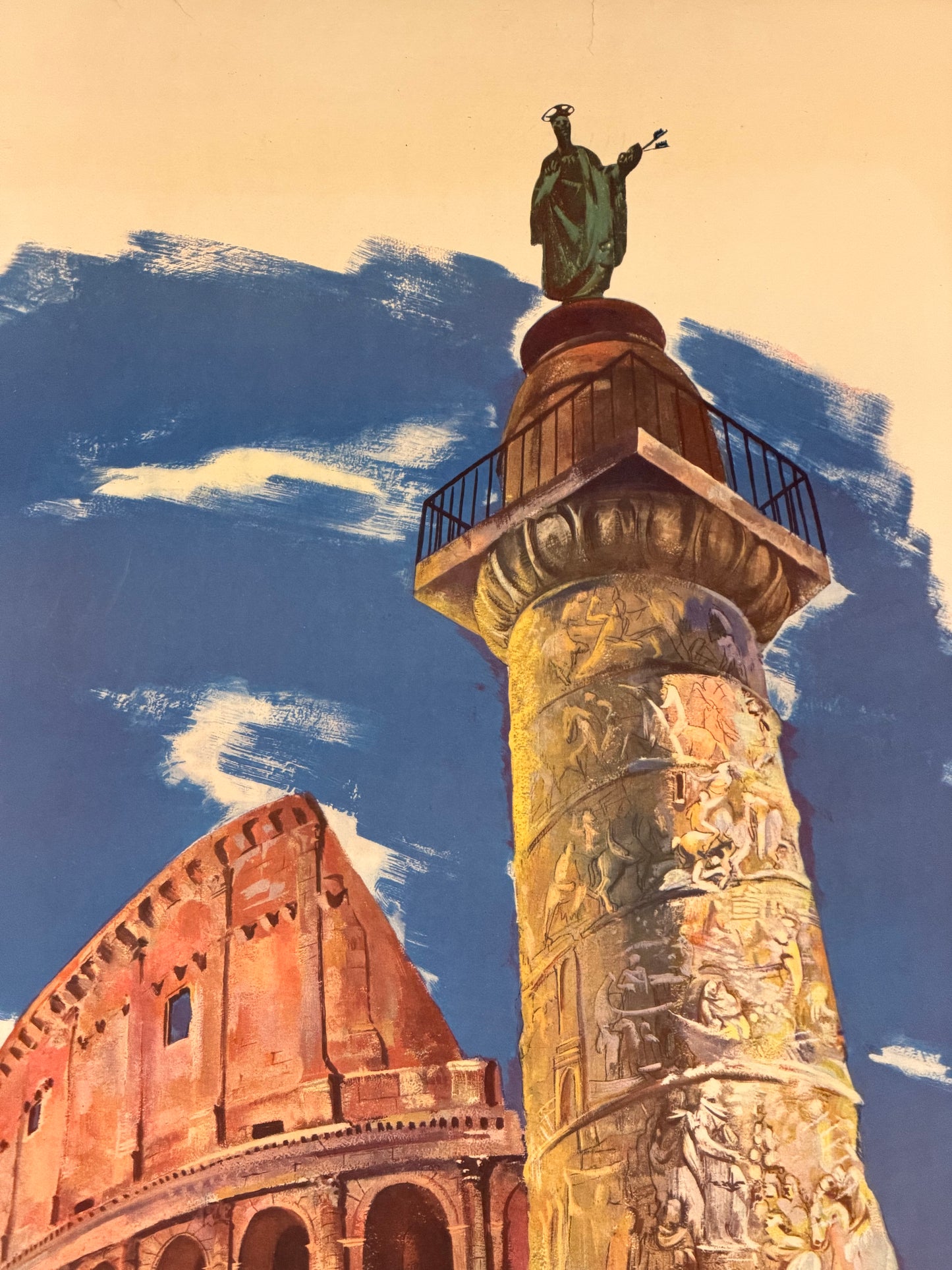 Manifesto pubblicitario originale - Roma ENIT