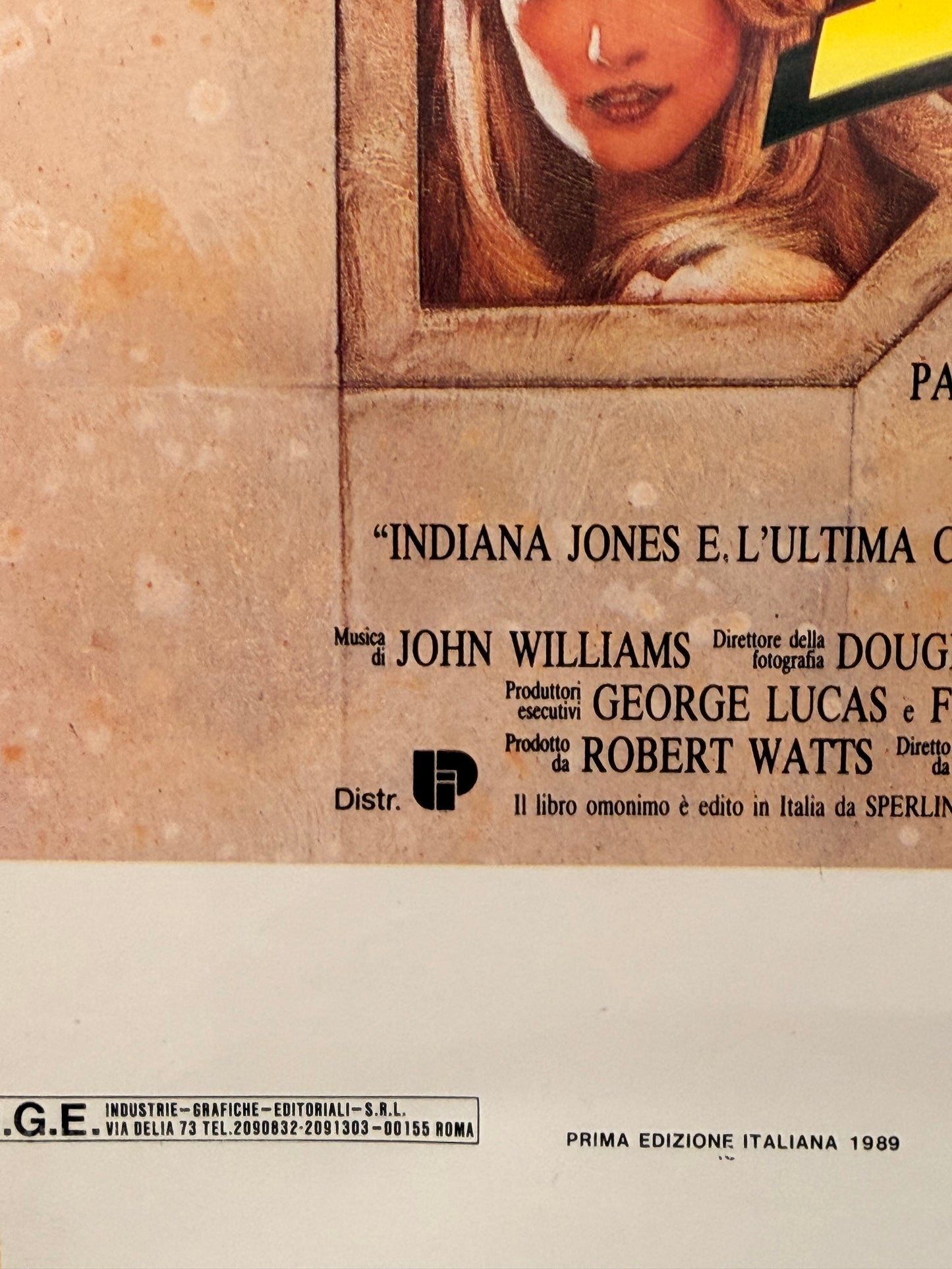 Locandina di cinema - Indiana Jones e l’ultima crociata