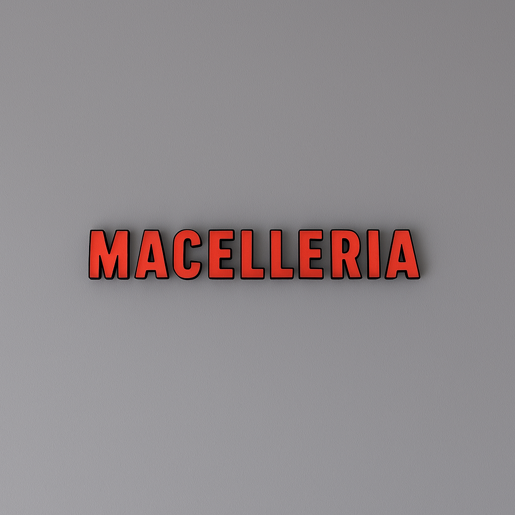 Insegna luminosa - Macelleria