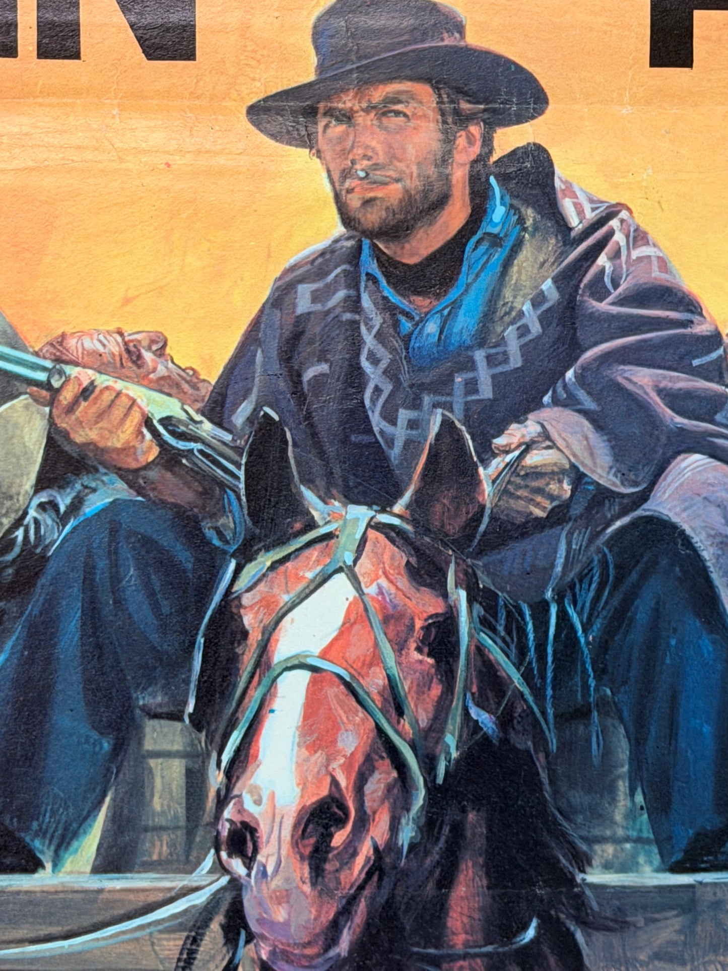 Locandina di cinema - Per qualche dollaro in più - Clint Eastwood