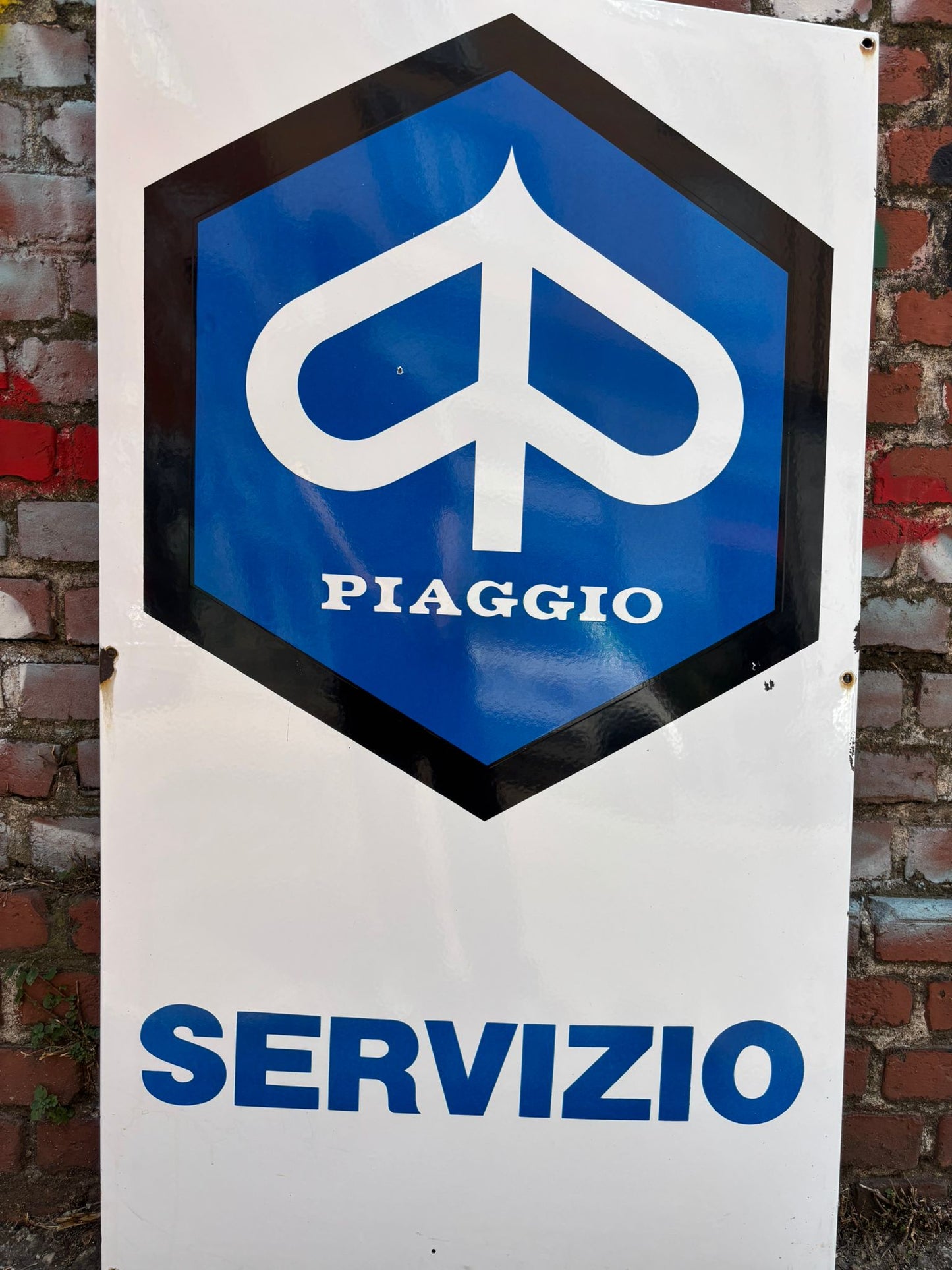 Insegna smaltata originale - Piaggio