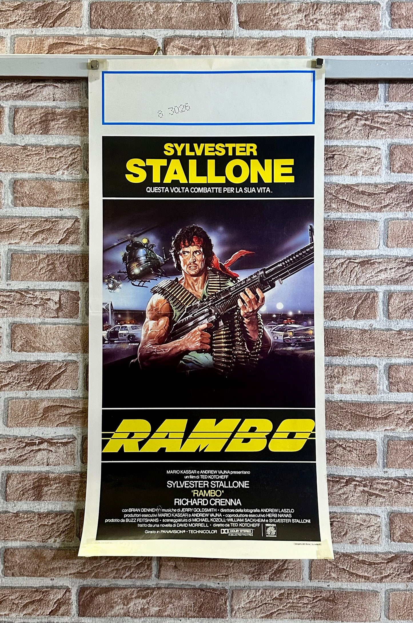 Locandina cinematografica- Rambo prima ed italiana