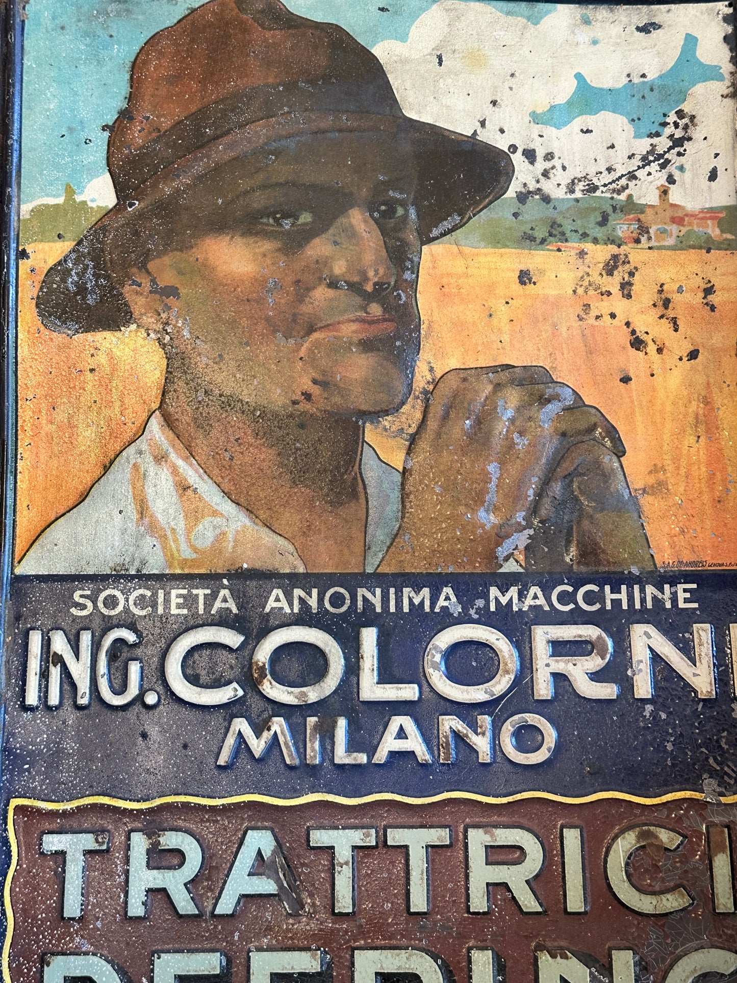 Targa pubblicitaria - Ing. Colorni Milano
