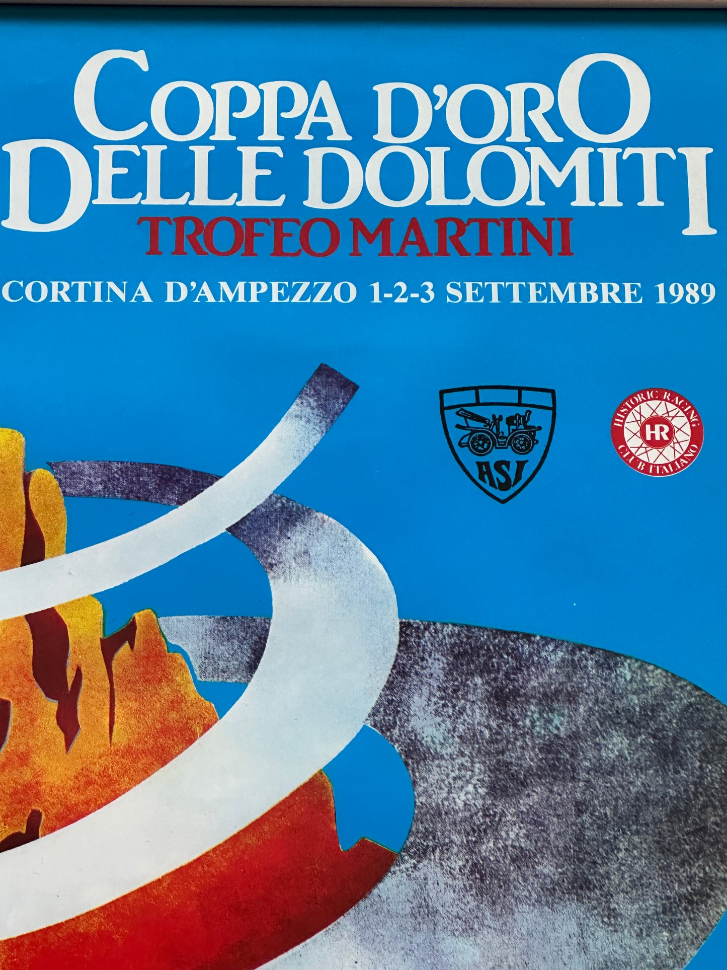 Manifesto pubblicitario originale - Trofeo Martini Dolomiti