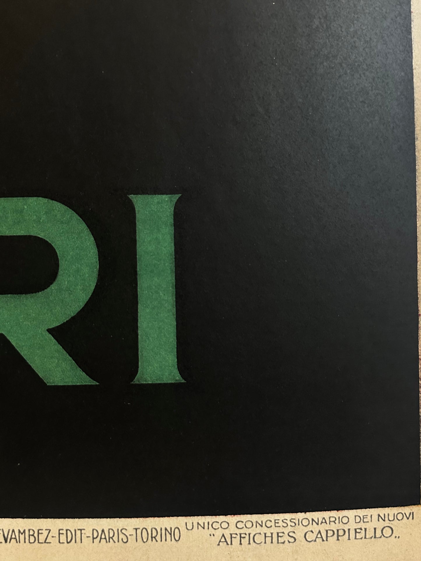 Manifesto originale pubblicitario - Bitter Campari Spiritello