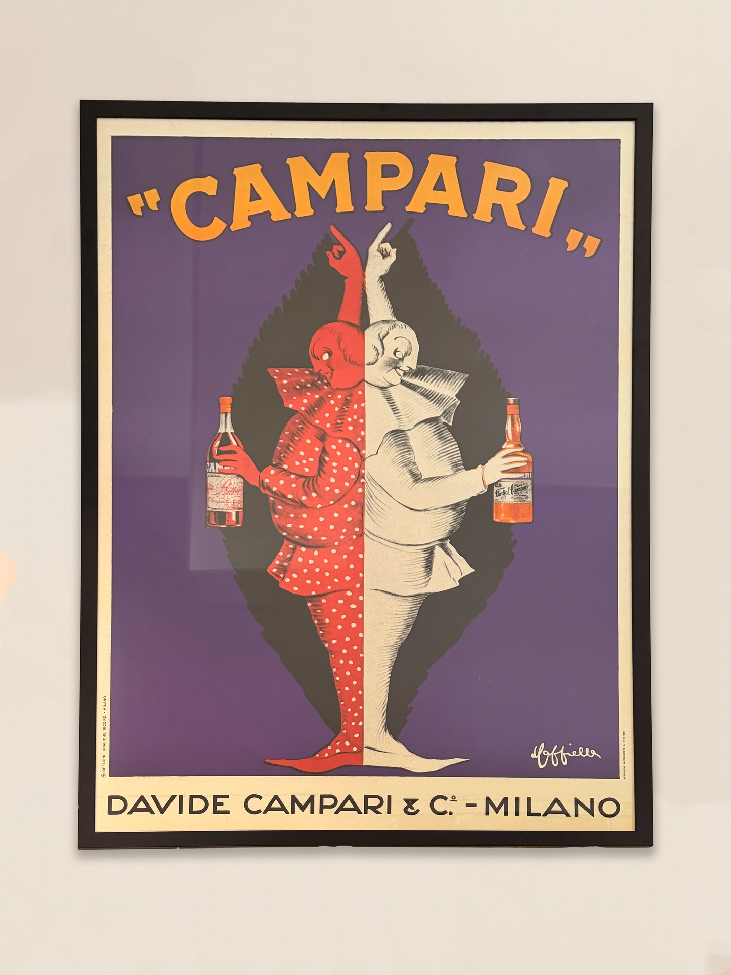 Manifesto decorativo - Campari Bifronte