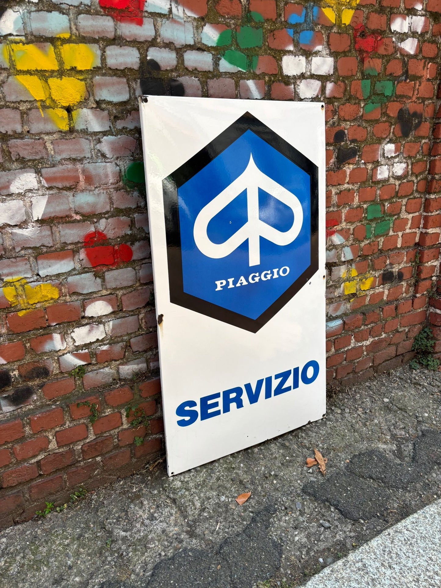 Insegna smaltata originale - Piaggio