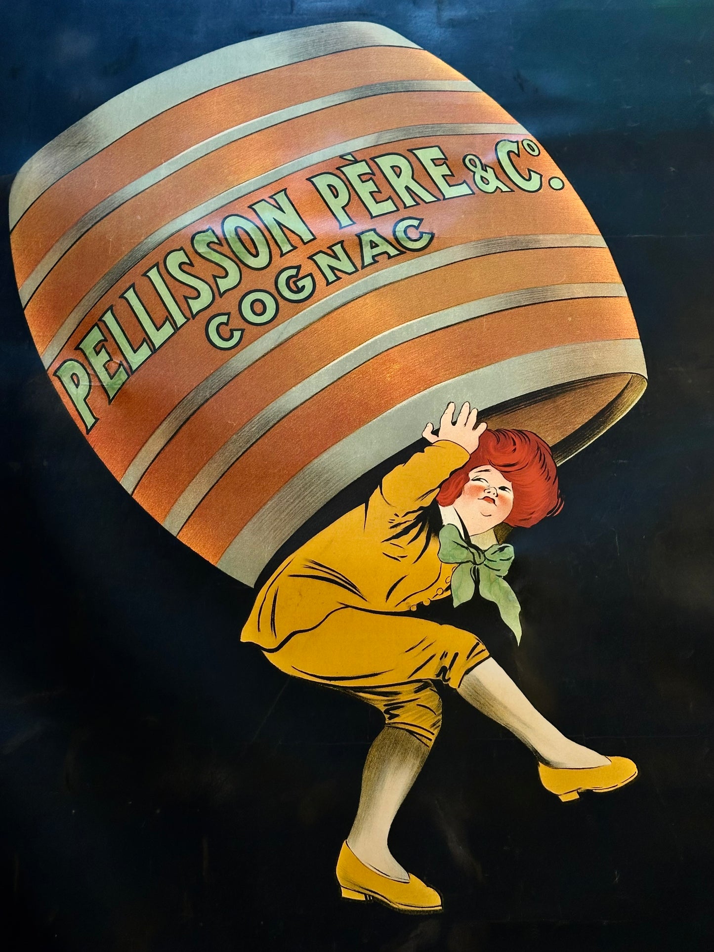 Manifesto pubblicitario originale - Cognac Pellisson