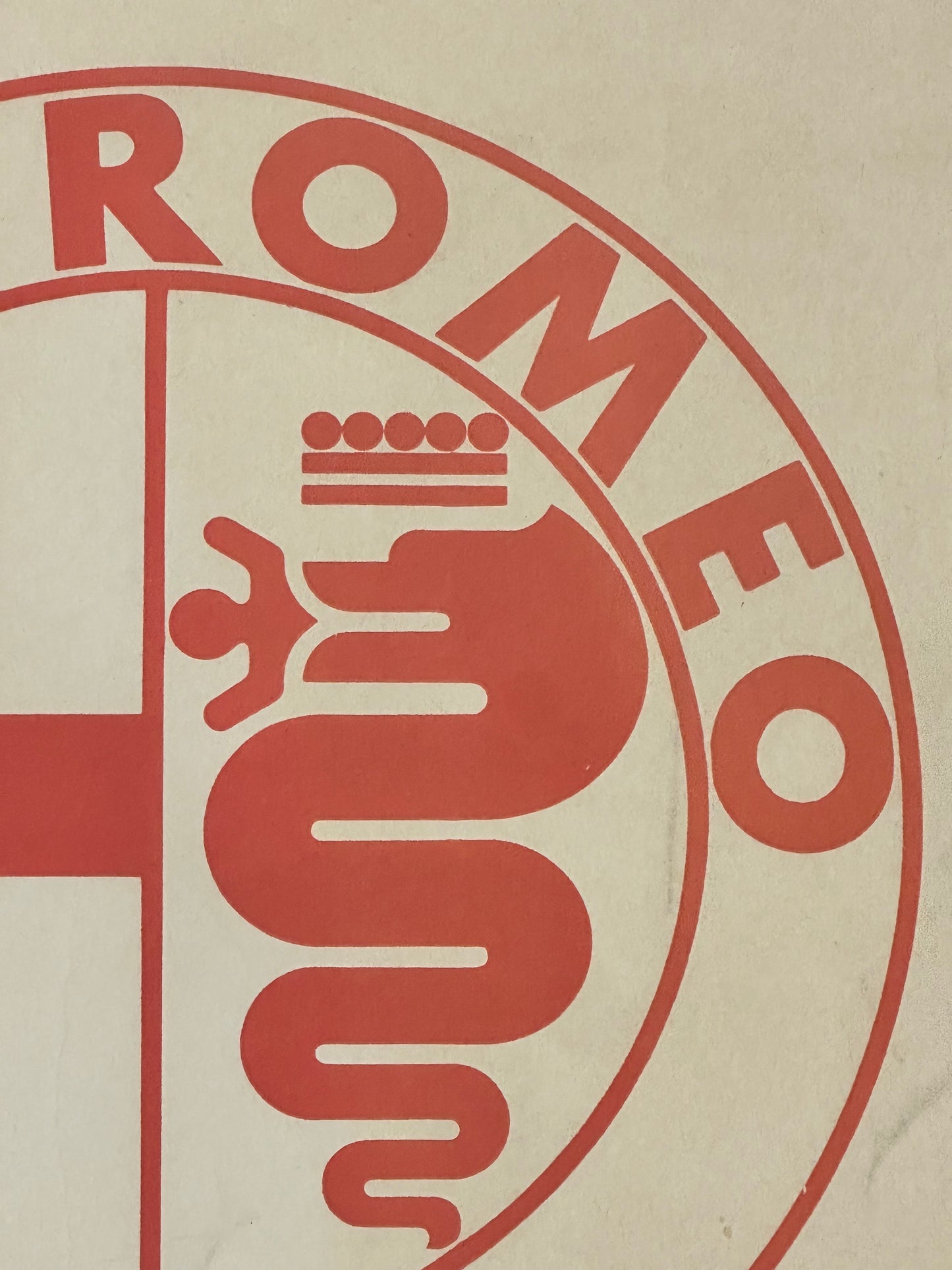 Manifesto pubblicitario originale - Alfa Romeo