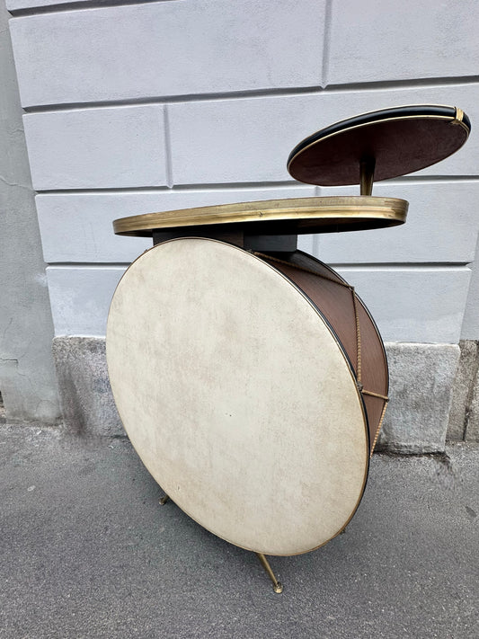 Mobile bar a forma di tamburo