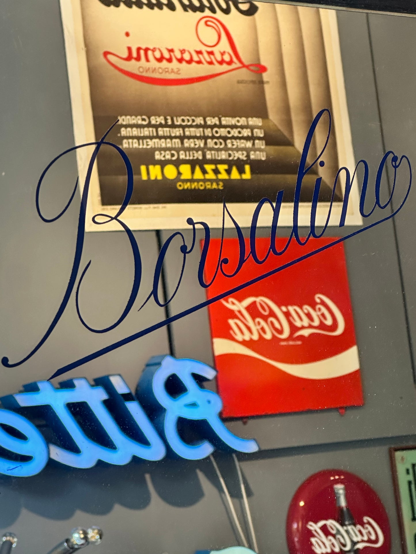 Specchio pubblicitario originale - Borsalino Alessandria
