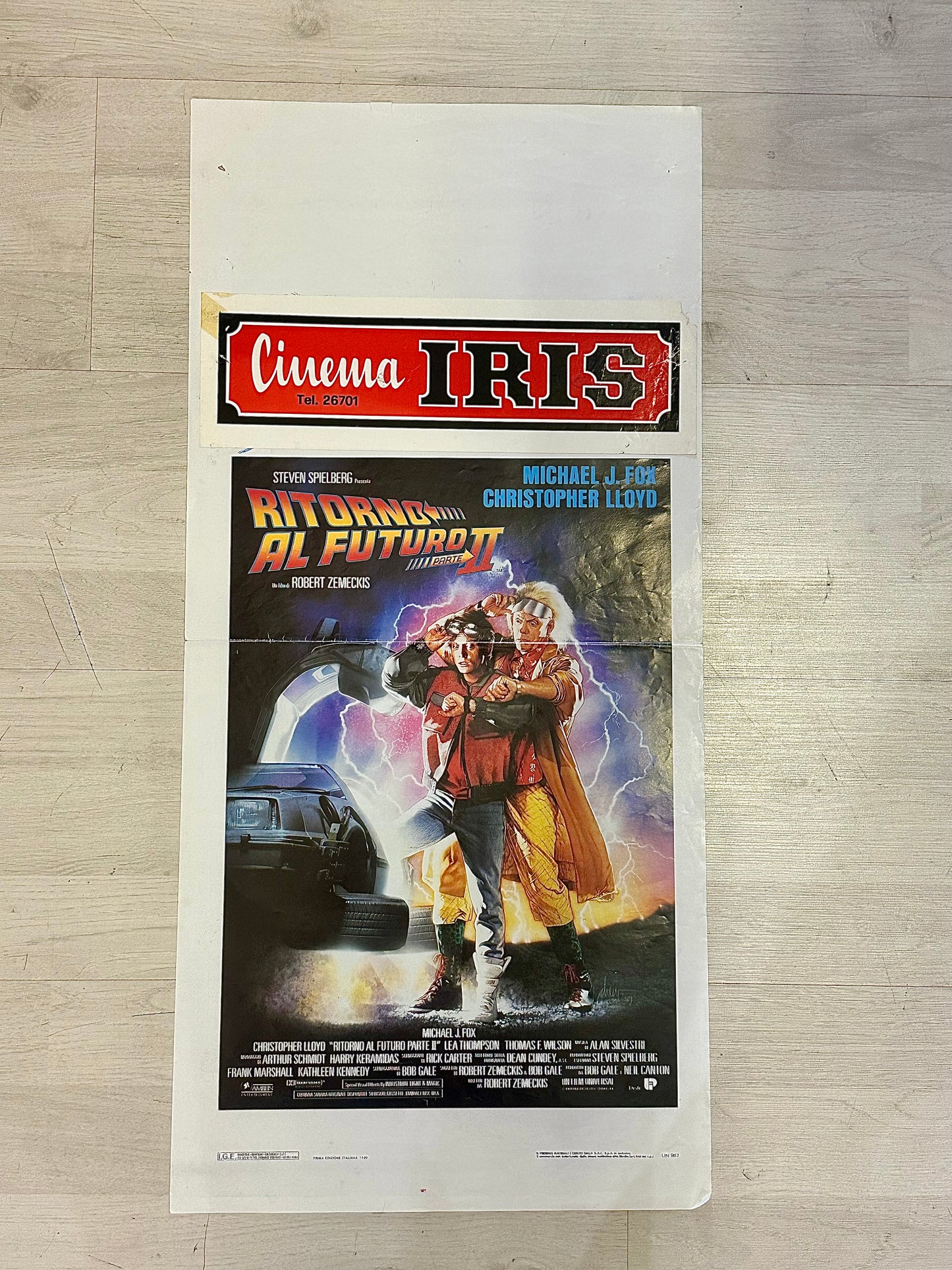 Locandina di cinema - Ritorno al Futuro II