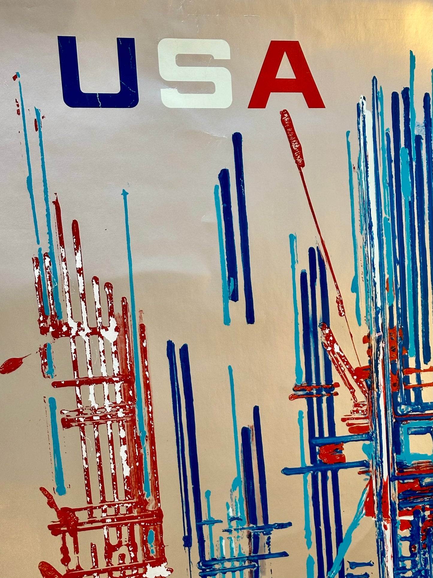 Manifesto pubblicitario originale - Airfrance USA