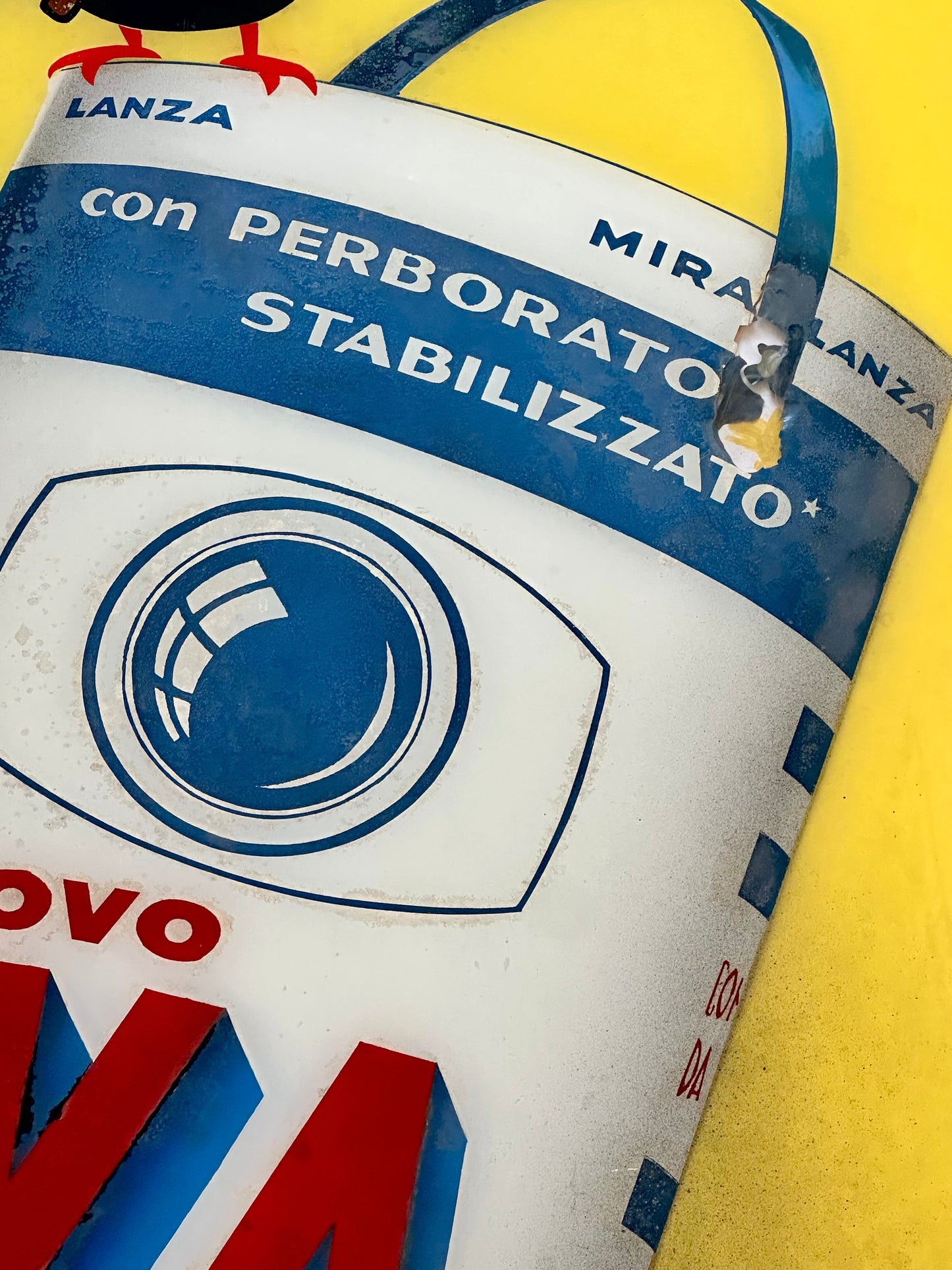 Vetrofania originale Calimero - Detersivo Ava