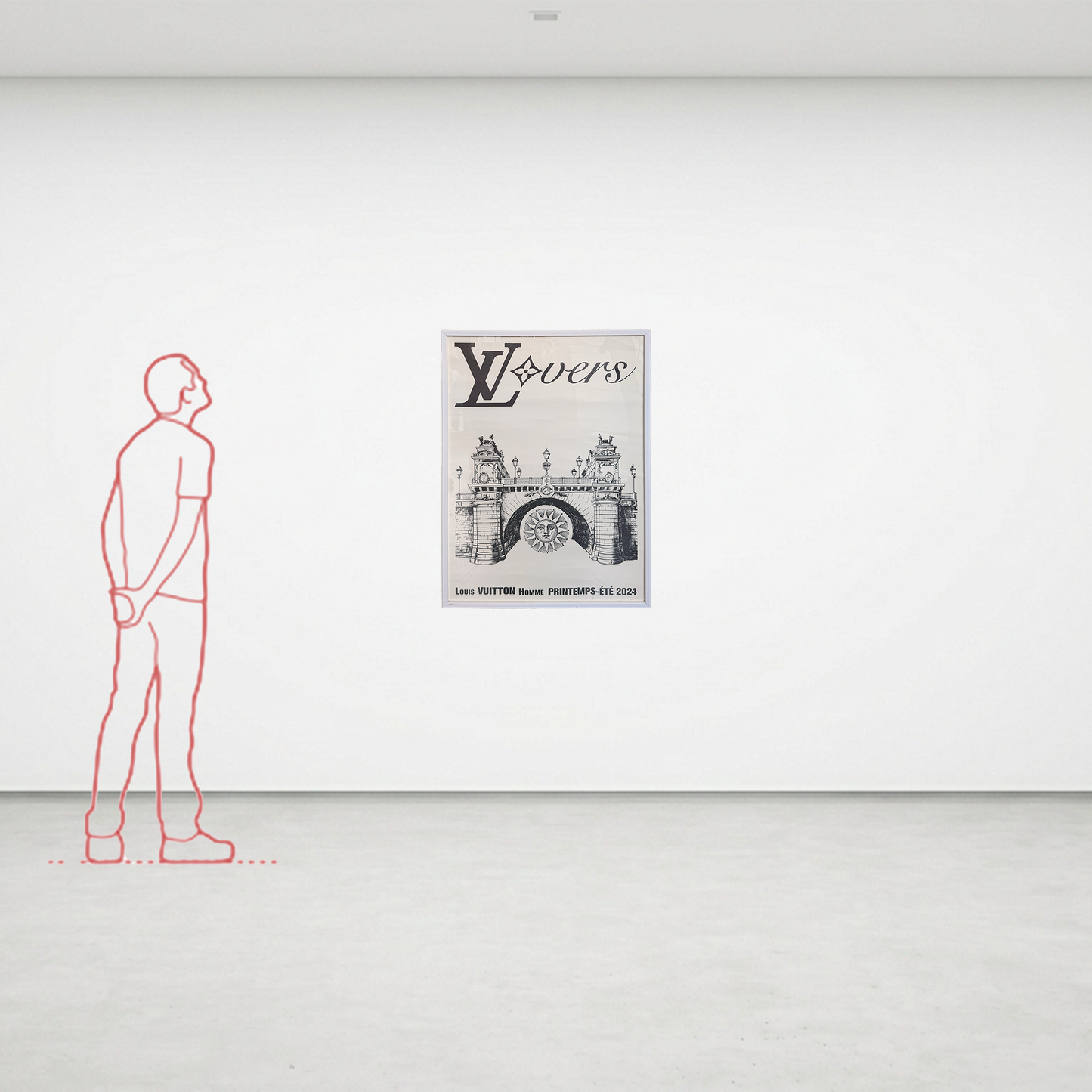 Manifesto pubblicitario originale - Louis Vuitton Lovers