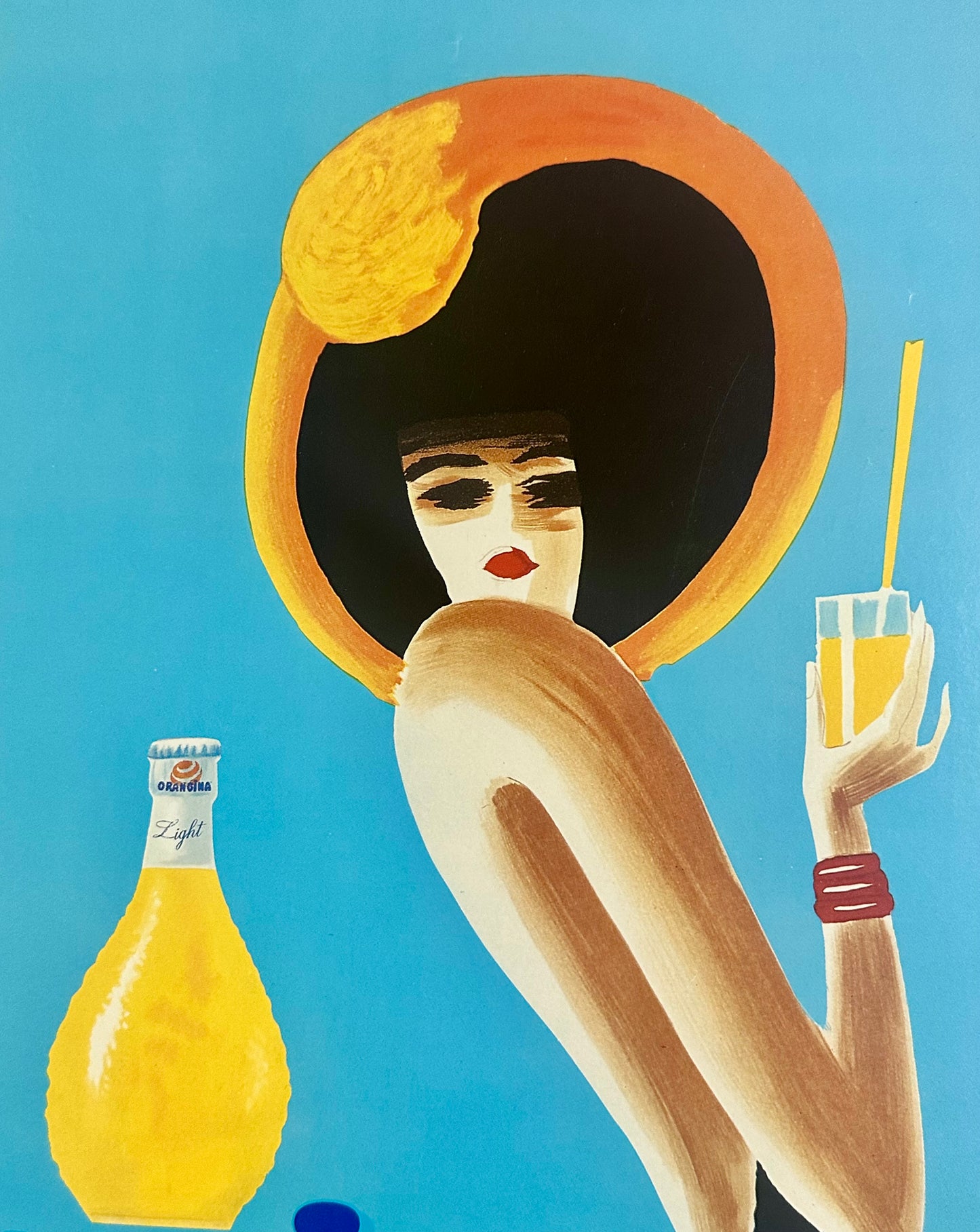 Manifesto pubblicitario originale- Orangina