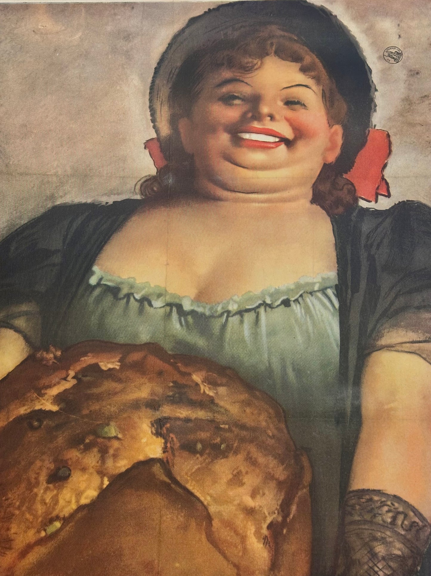 Manifesto pubblicitario originale - Panettoni Bejana Milano