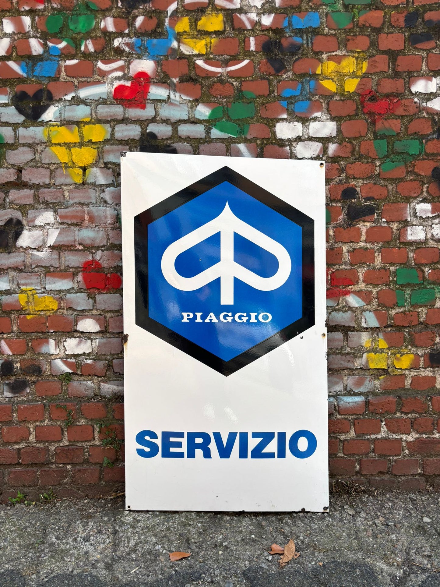 Insegna smaltata originale - Piaggio