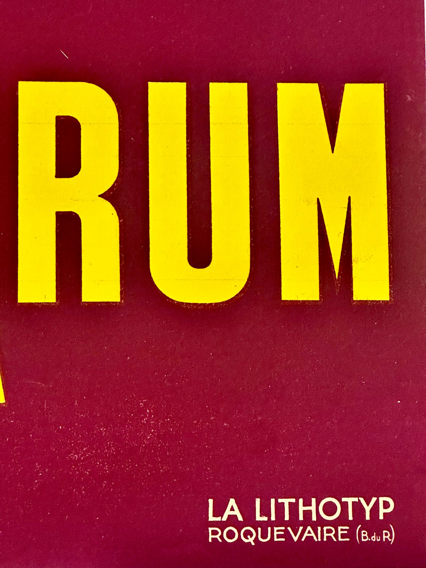 Manifesto pubblicitario originale - Manada rum