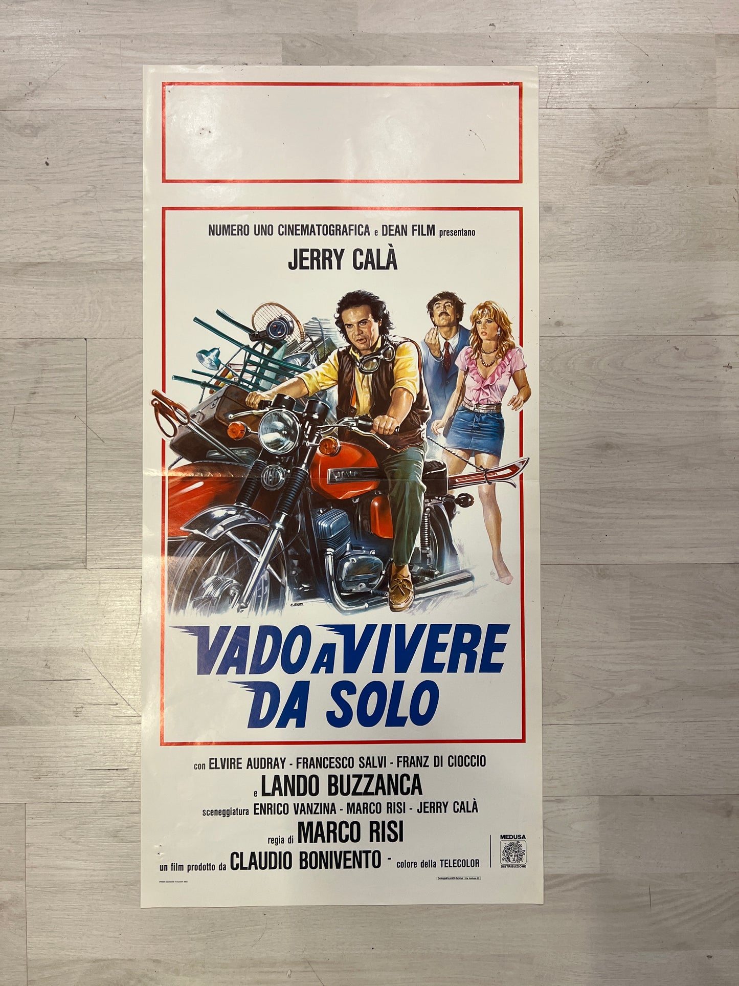 Locandina originale di cinema - Vado a vivere da solo