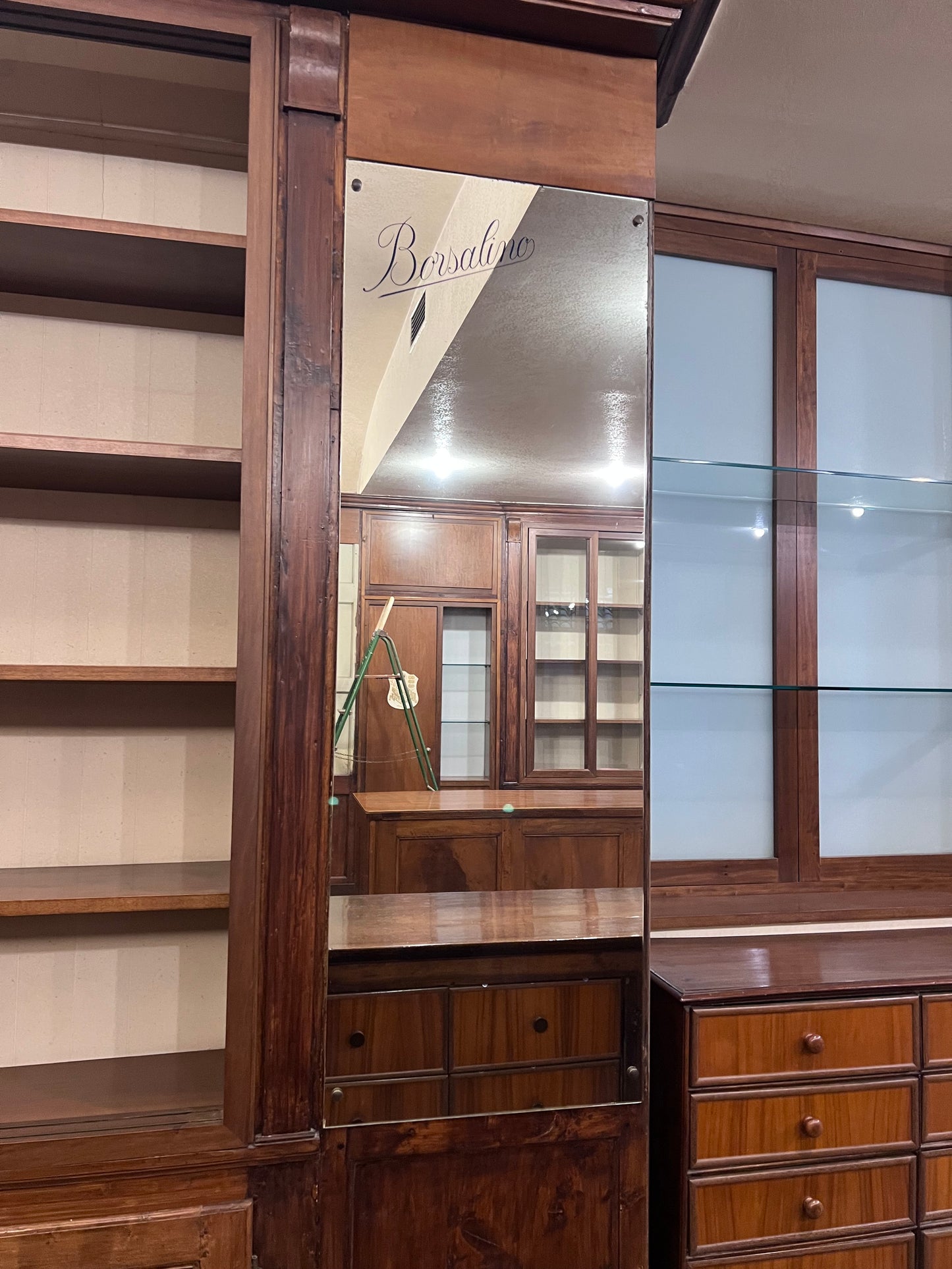 Specchio pubblicitario originale - Borsalino Alessandria