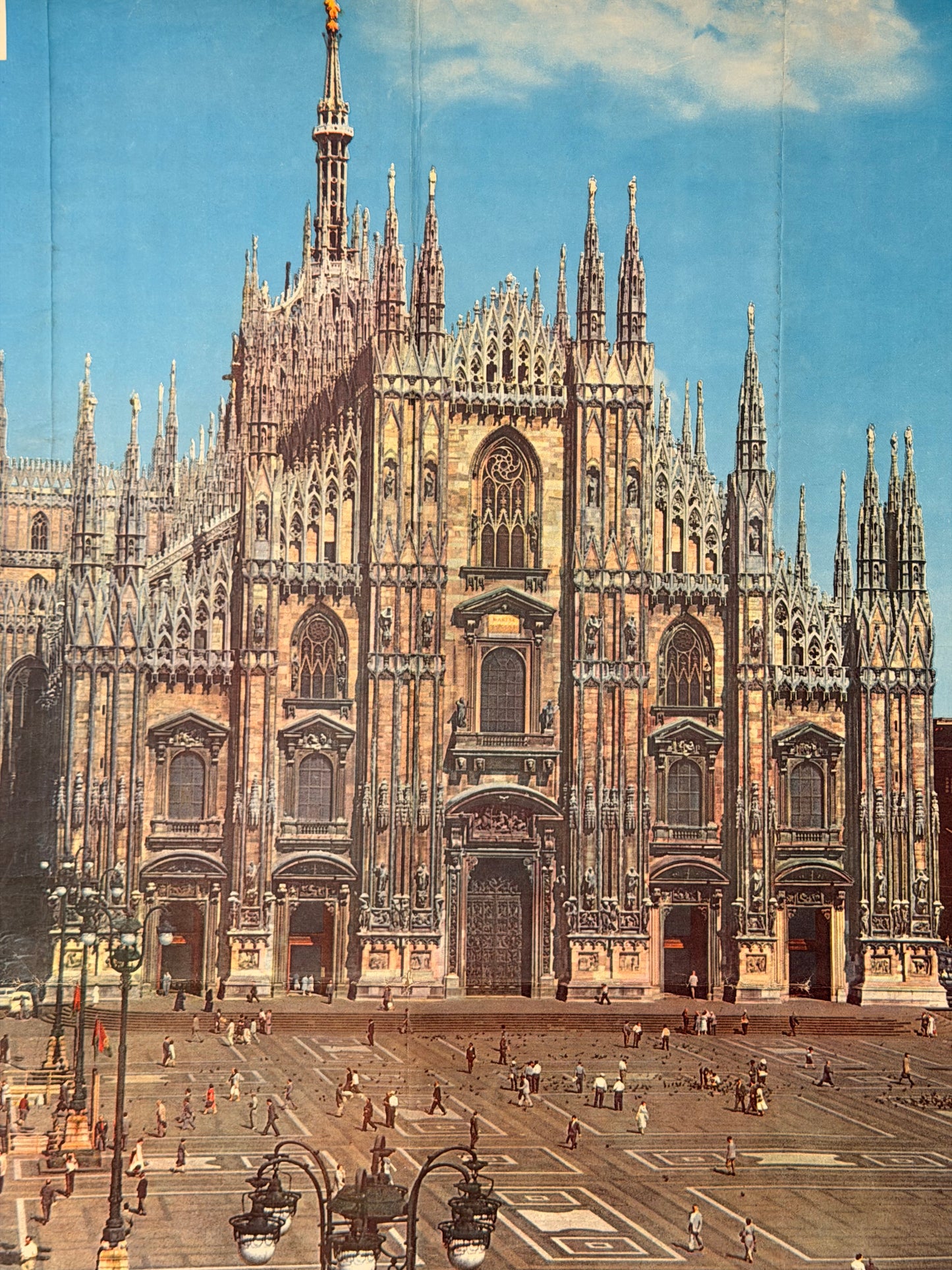 Manifesto pubblicitario originale - Alitalia Milano